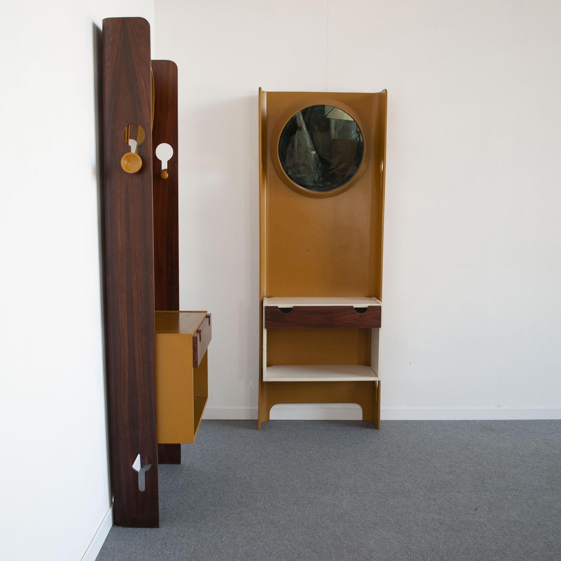 Mirror Carlo de Carli Coat Rack Form the Sixties