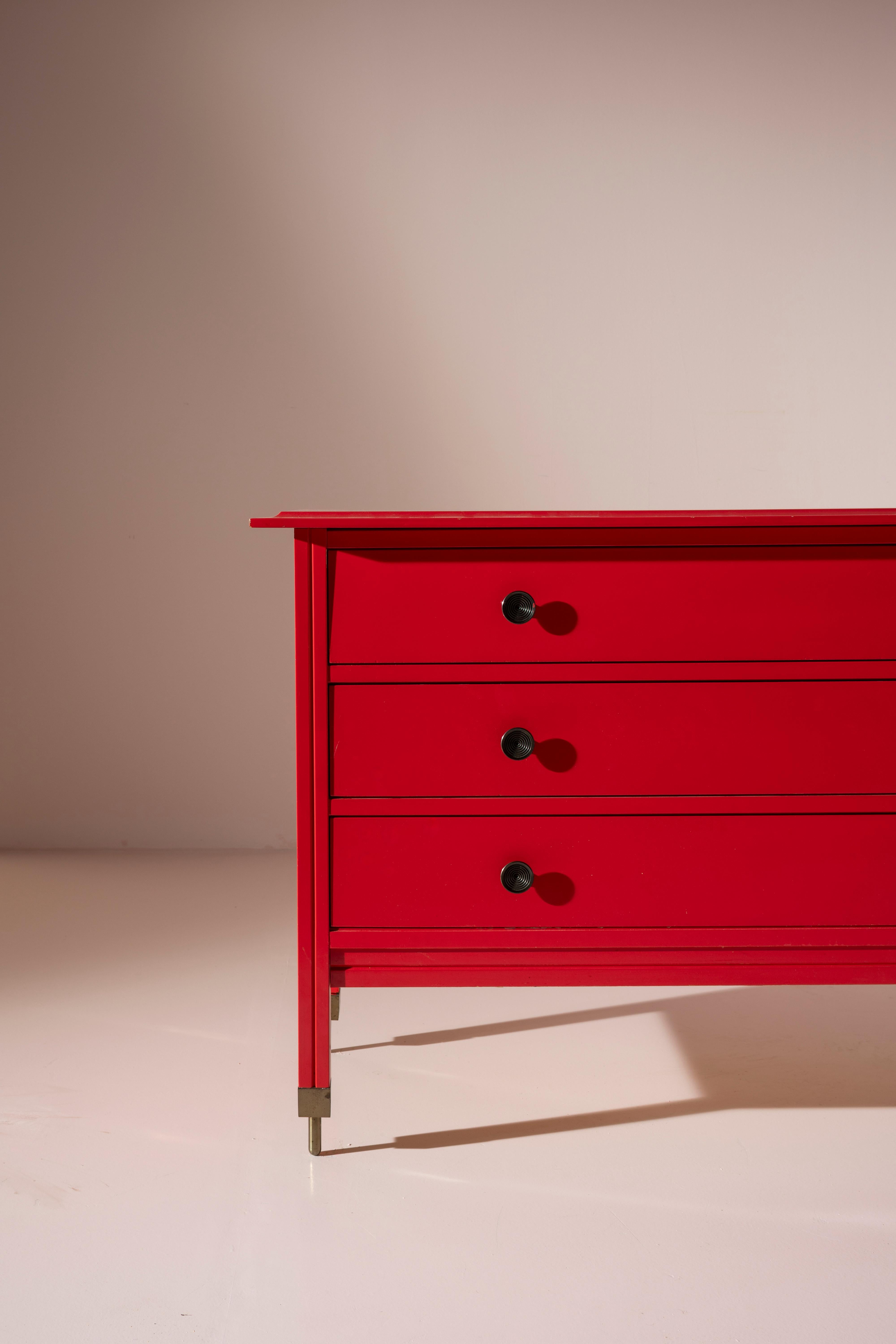 Italian Carlo De Carli D154 chest of drawers by Sormani, Italy, 1963 For Sale