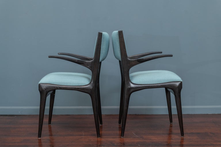 Mid-20th Century Carlo de Carli Dining Chairs, Cassina For Sale