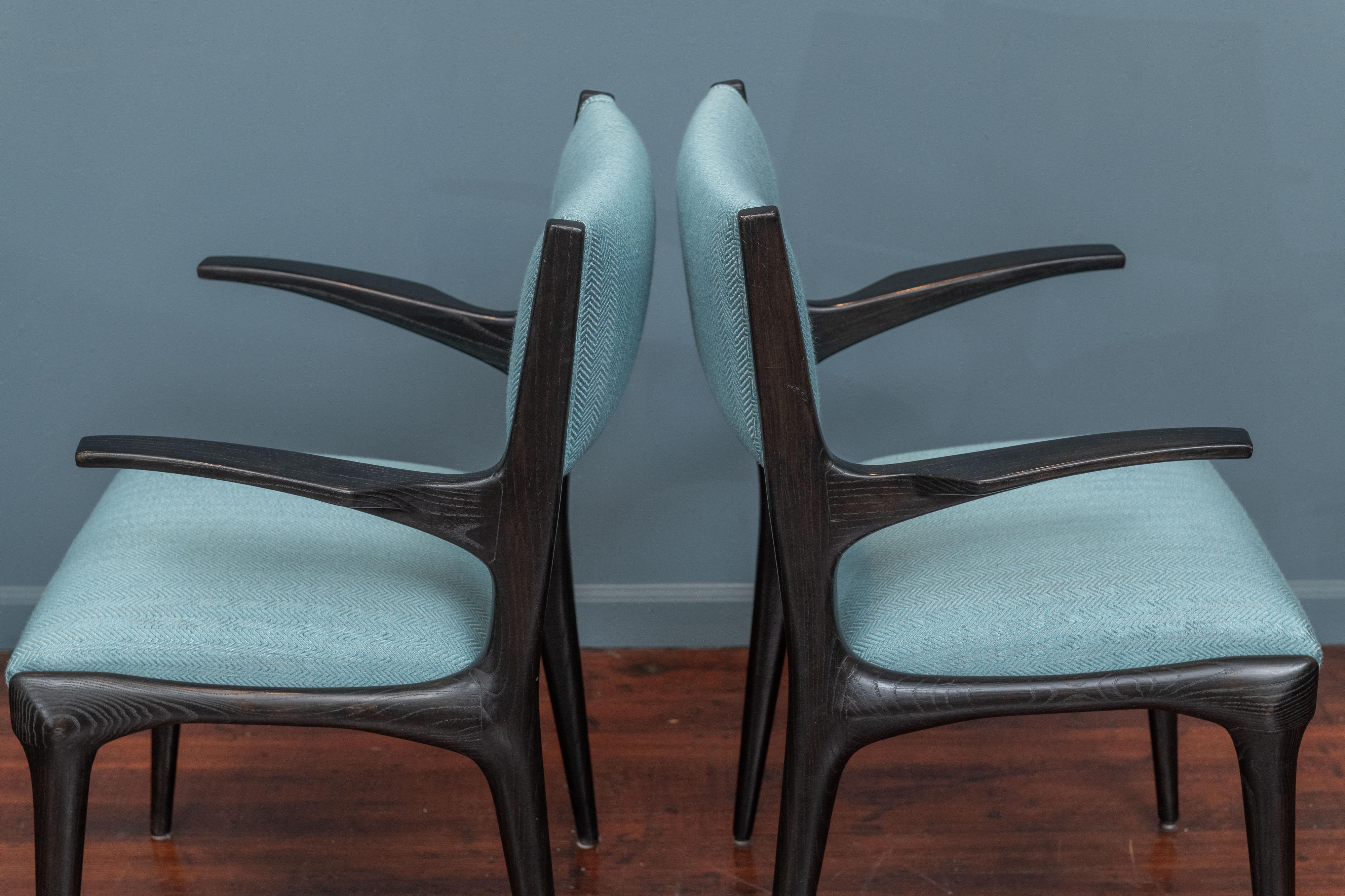 Carlo de Carli Dining Chairs, Cassina In Good Condition In San Francisco, CA