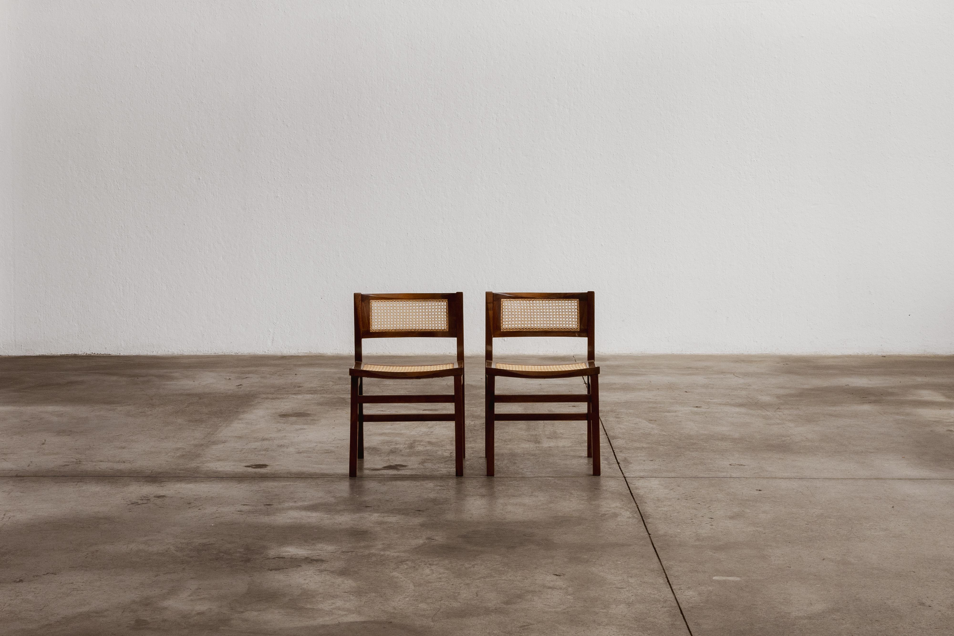 Milieu du XXe siècle Chaises de salle à manger Carlo De Carli pour Longhi, 1960, ensemble de 2 en vente