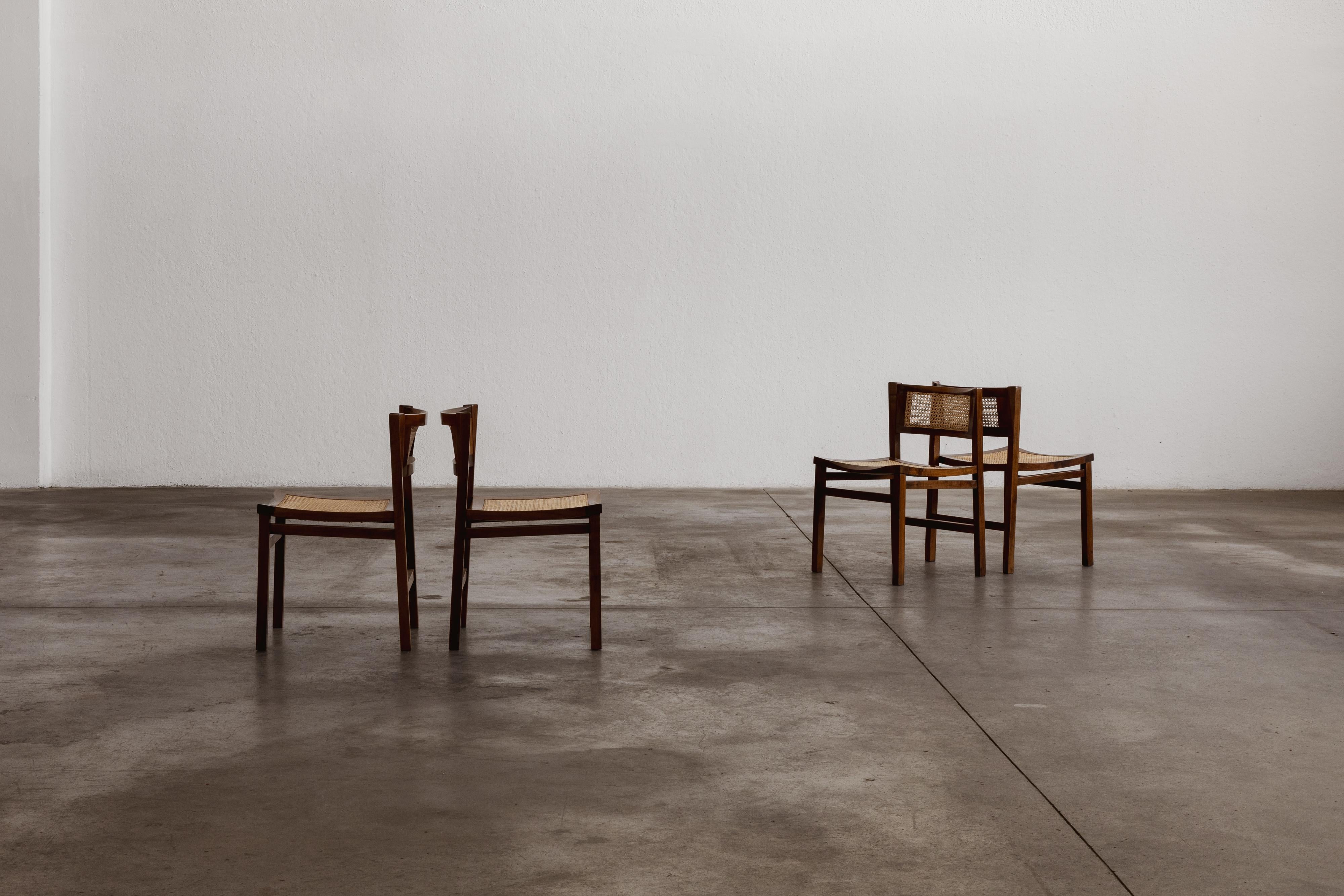Chaises de salle à manger Carlo De Carli pour Longhi, 1960, ensemble de 4 en vente 2
