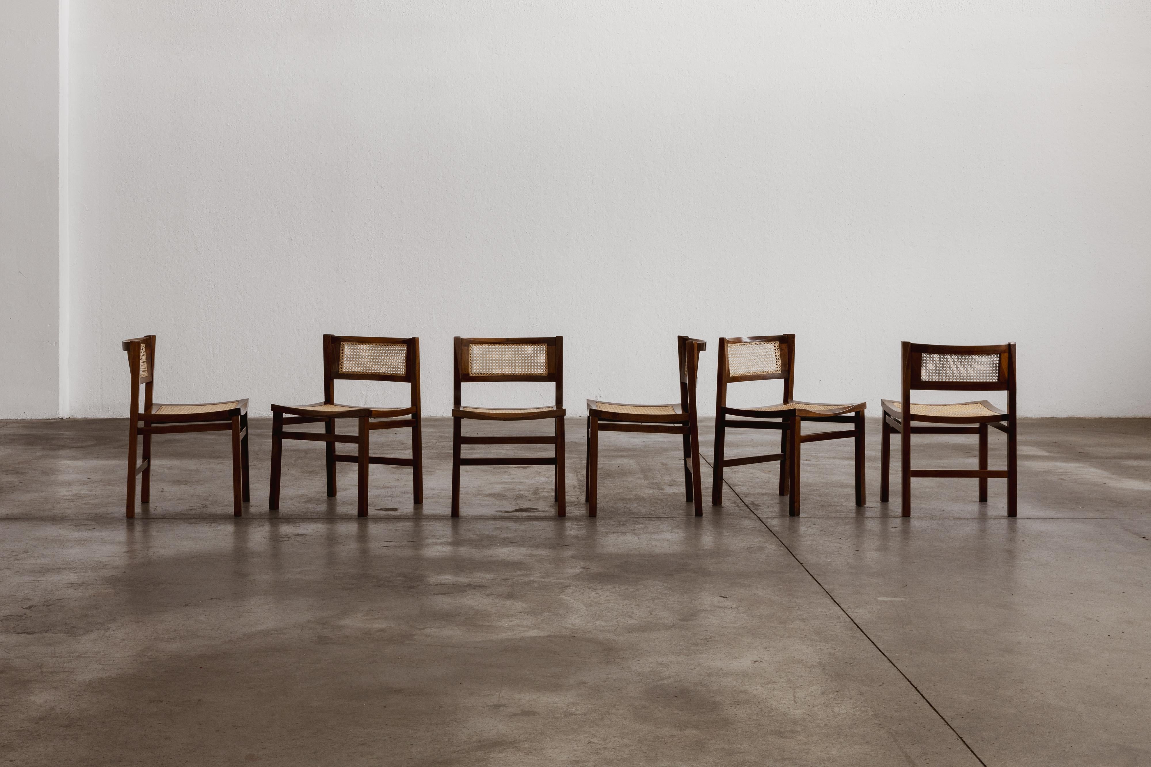 Metà XX secolo Sedie da pranzo Carlo De Carli per Longhi, 1960, set da 6 in vendita