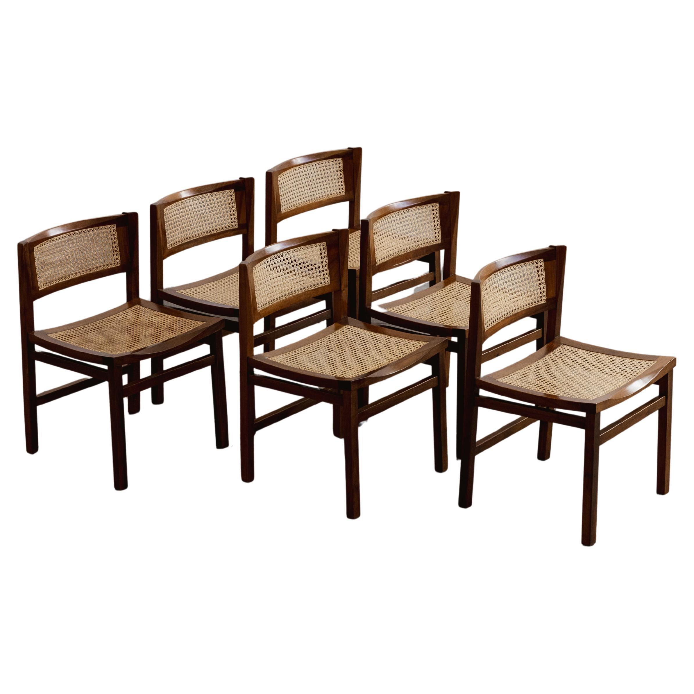 Chaises de salle à manger Carlo De Carli pour Longhi, 1960, ensemble de 6 pièces