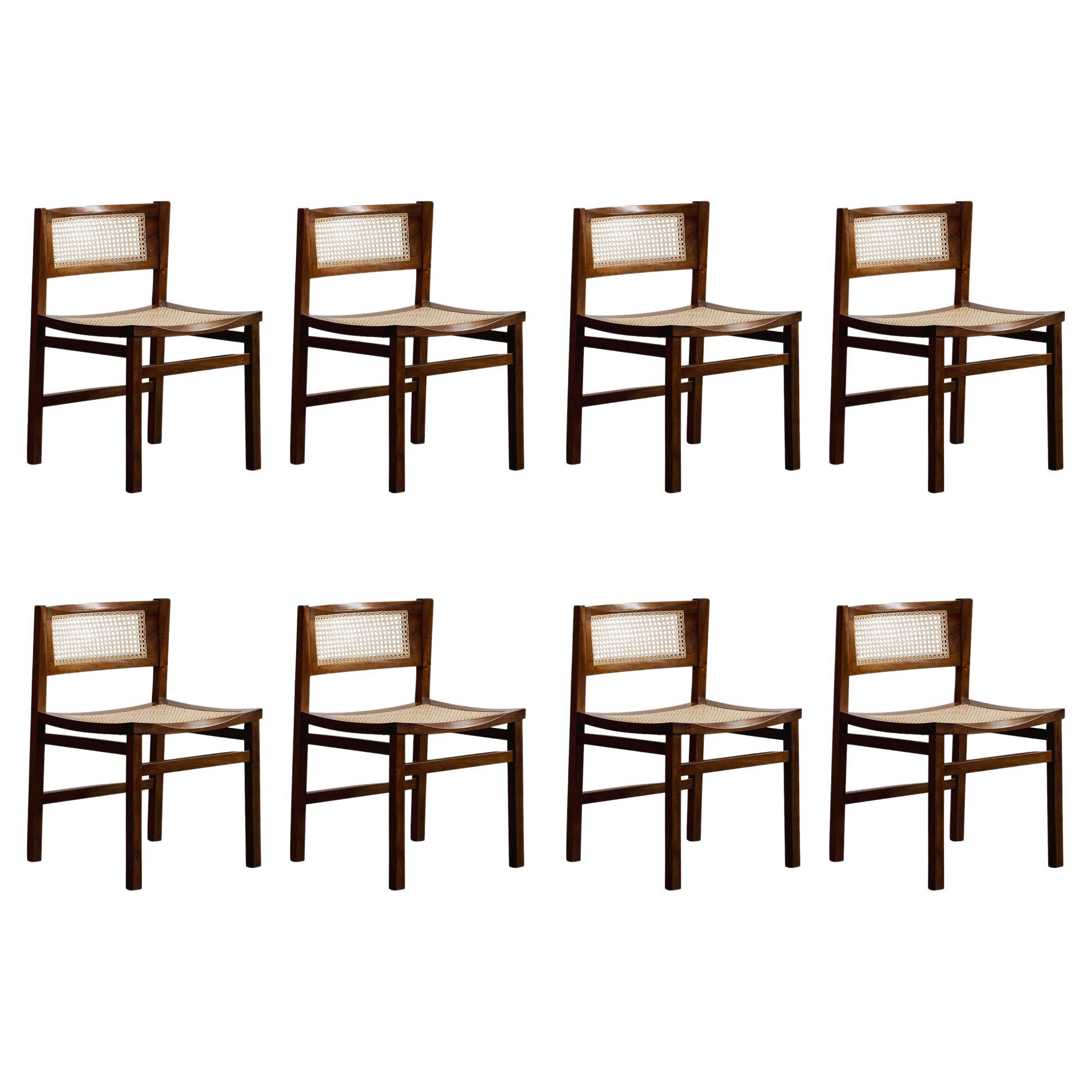 Sedie da pranzo Carlo De Carli per Longhi, 1960, set di 8 pezzi
