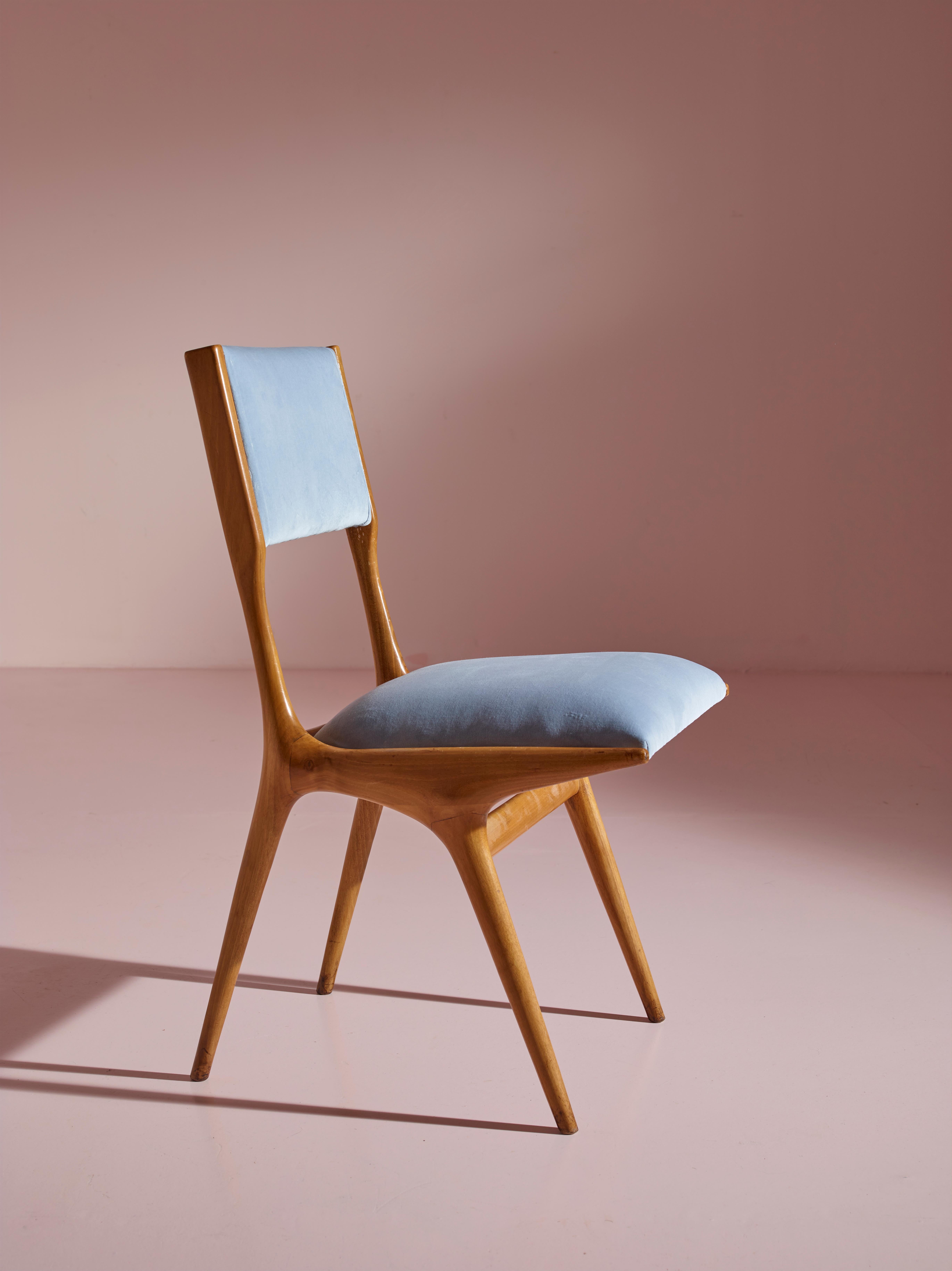 Mid-Century Modern Carlo De Carli dining chairs Model 634 by Figli di Amedeo Cassina, Italy, 1950s