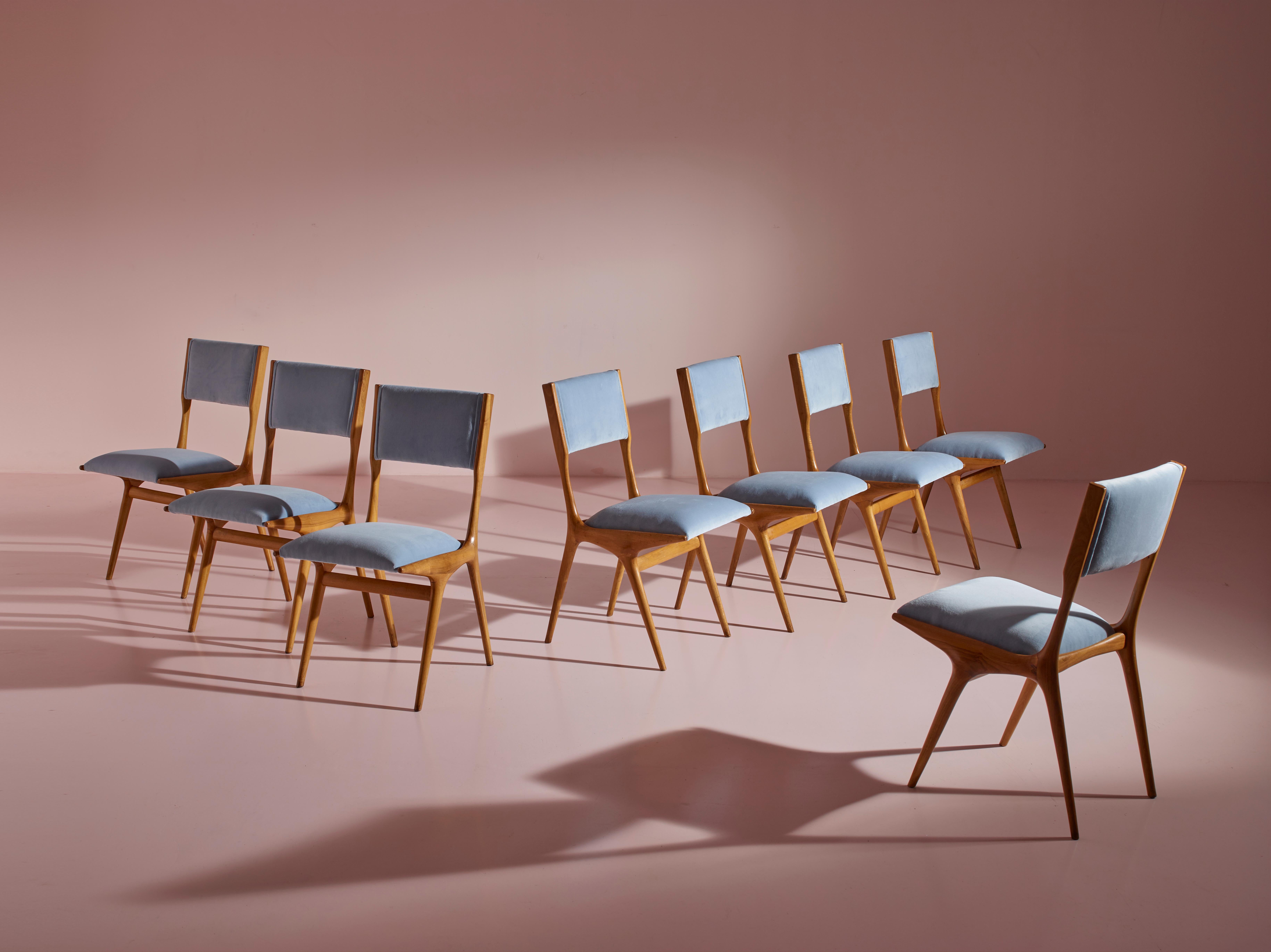 Carlo De Carli dining chairs Model 634 by Figli di Amedeo Cassina, Italy, 1950s 1