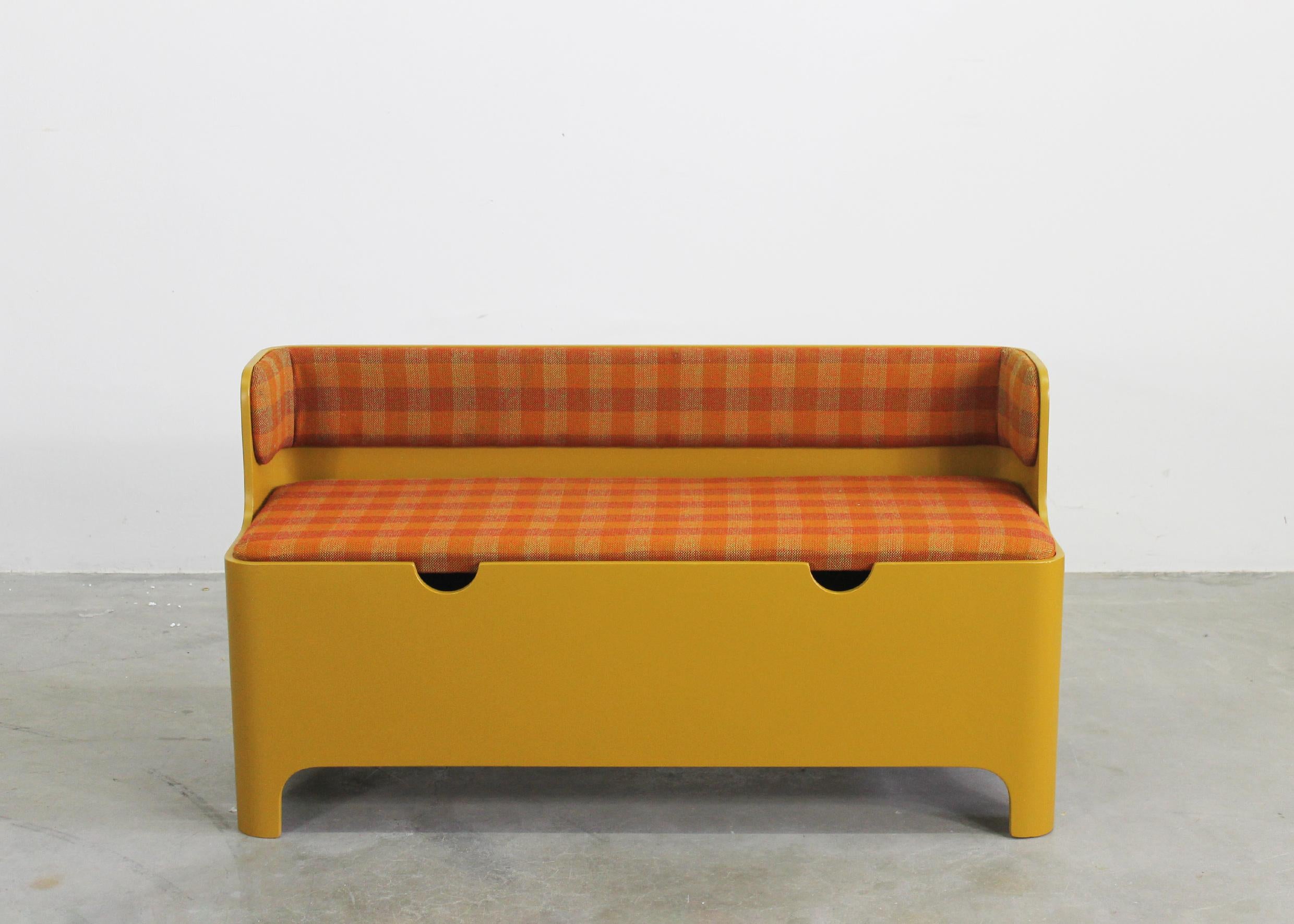 Carlo de Carli Entrance Hall Set in Plywood and Fabric by FIARM 1960s In Good Condition For Sale In Montecatini Terme, IT