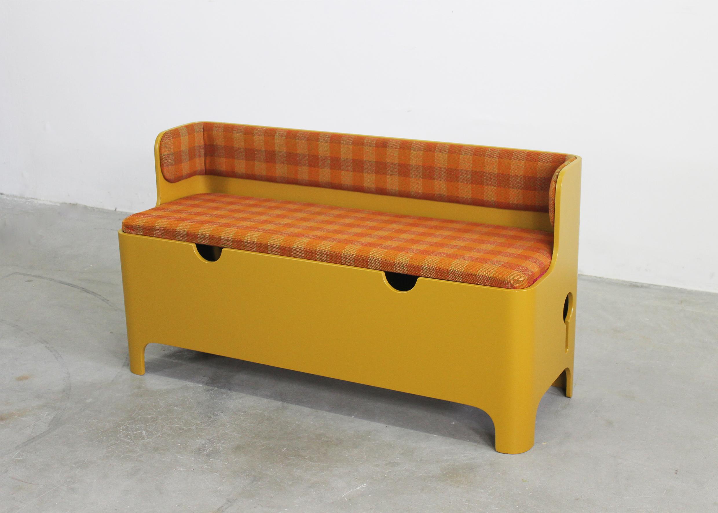 Mid-20th Century Carlo de Carli Entrance Hall Set in Plywood and Fabric by FIARM 1960s For Sale
