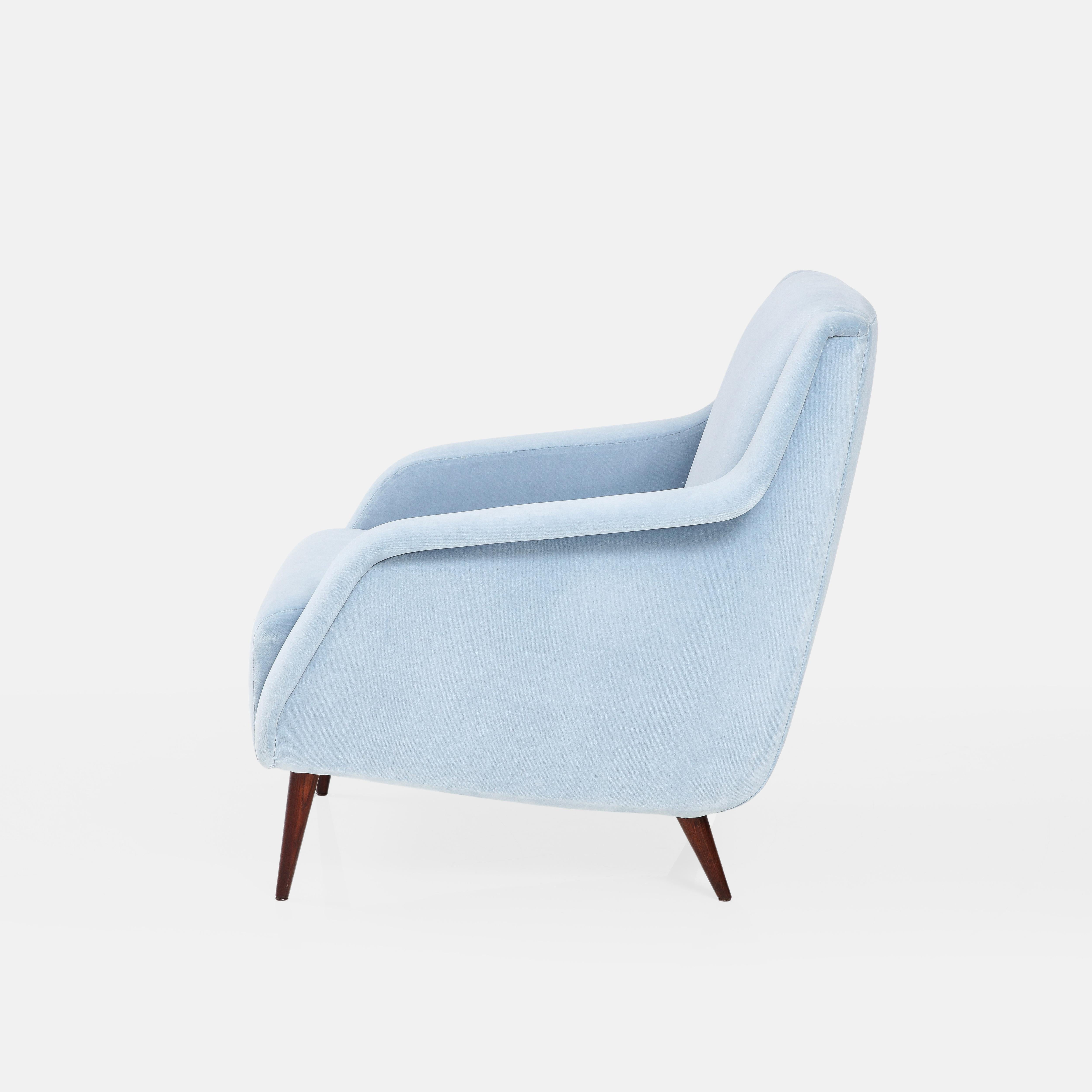 light blue lounge chair