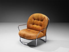Carlo De Carli for Cinova '915' Lounge Chair in Cognac Leather