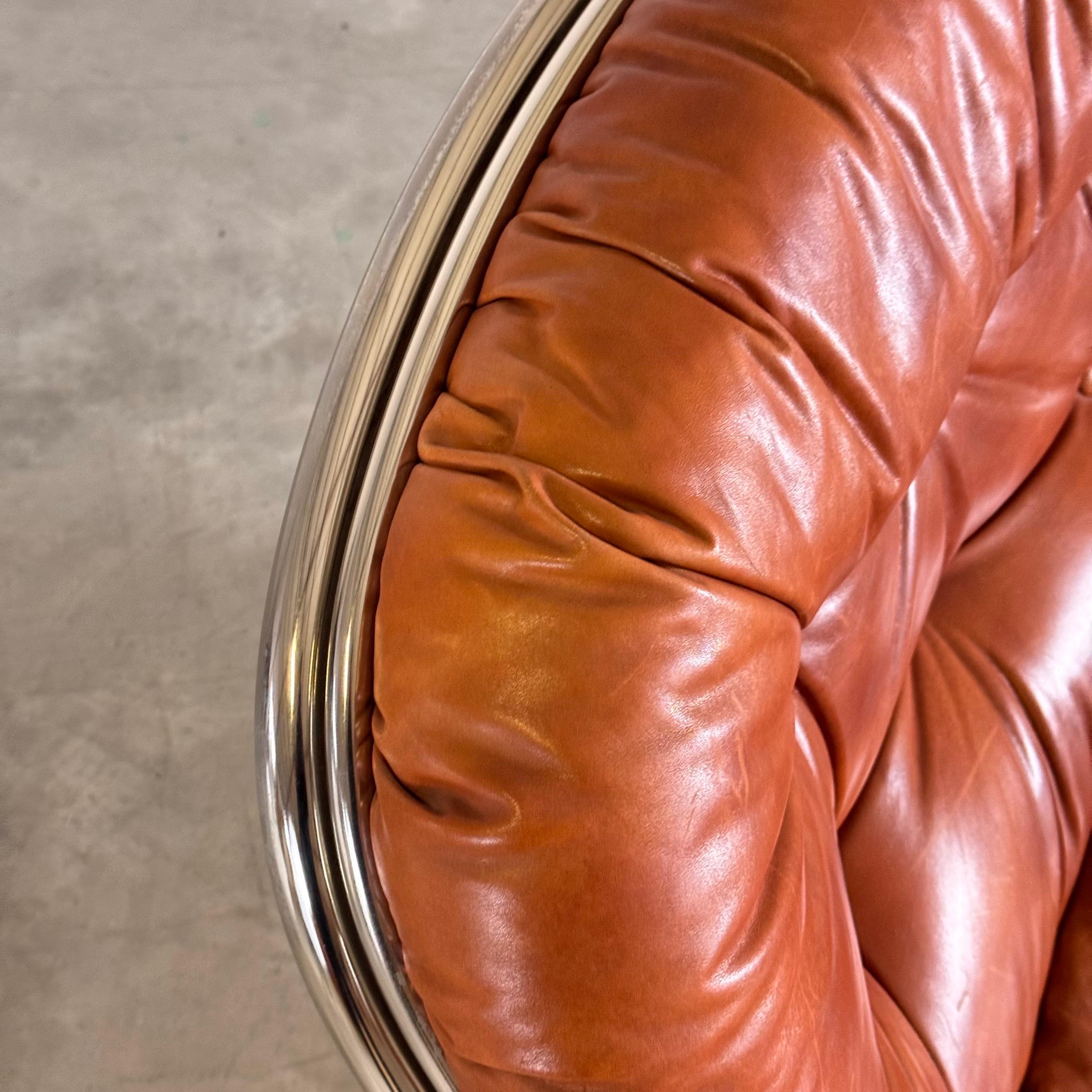 Carlo De Carli for Cinova, ‘915’ Lounge Chair with Ottoman, Italy, 1969 4