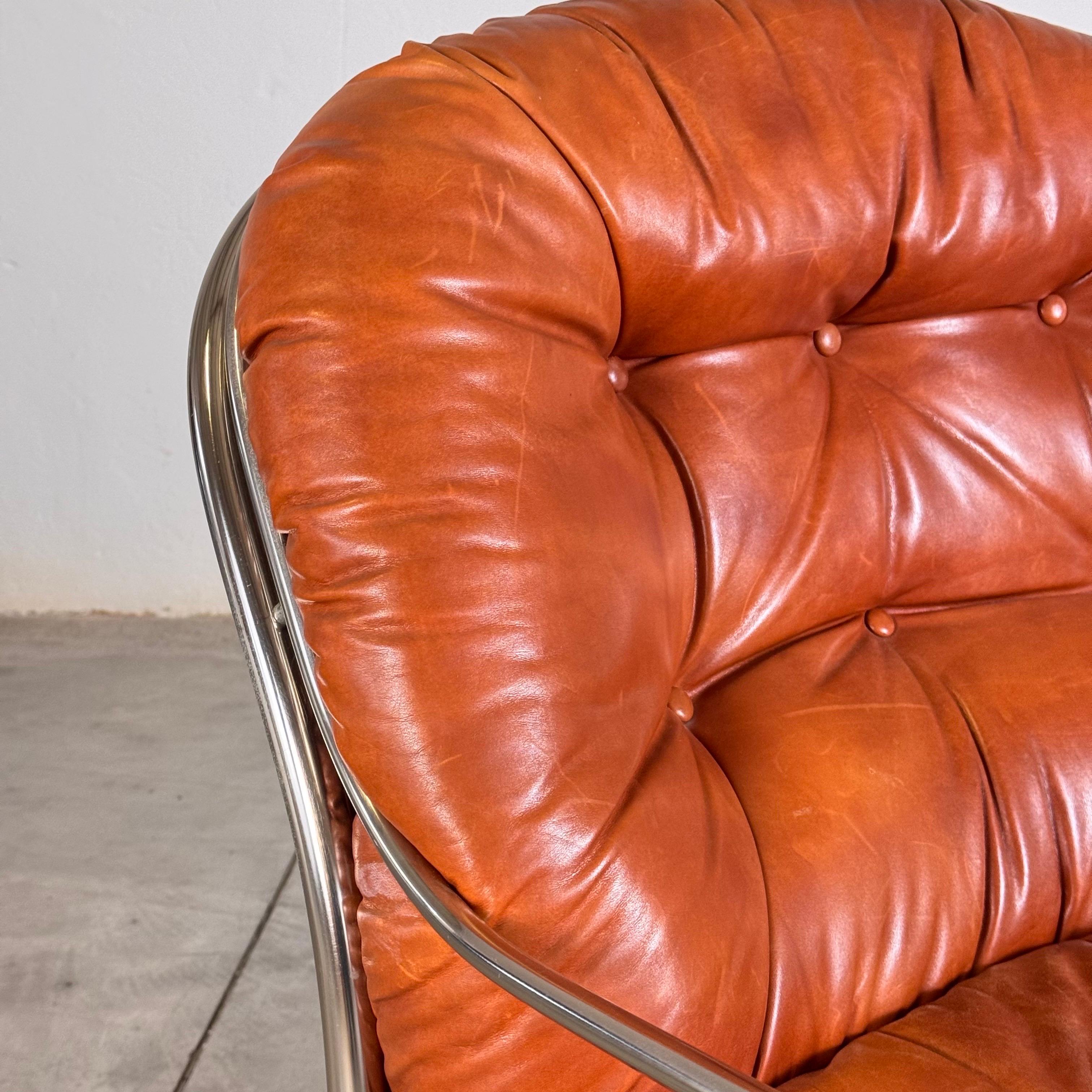 Carlo De Carli for Cinova, ‘915’ Lounge Chair with Ottoman, Italy, 1969 5