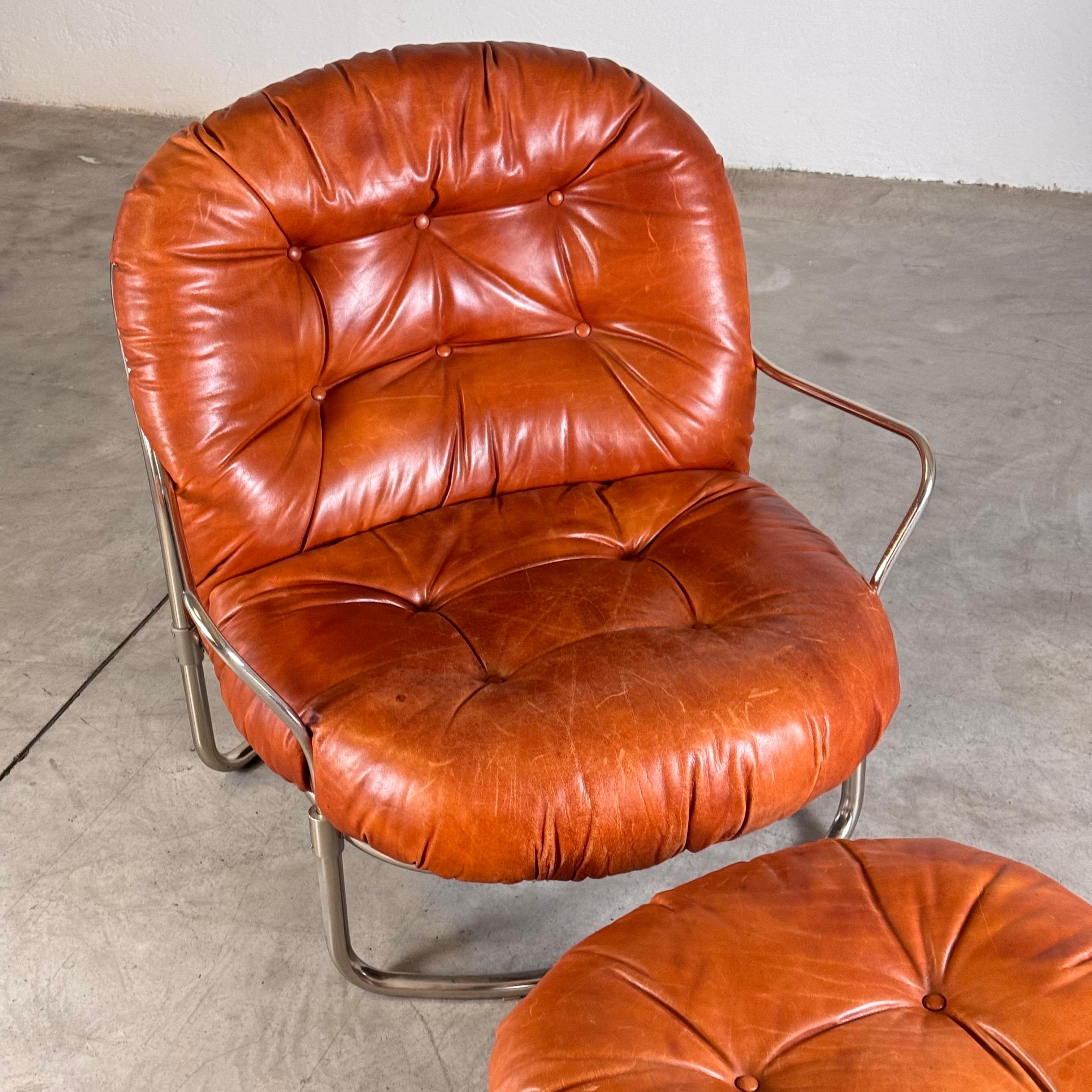 Carlo De Carli for Cinova, ‘915’ Lounge Chair with Ottoman, Italy, 1969 9