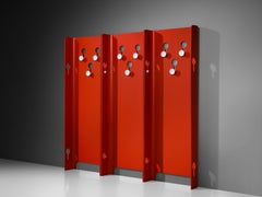 Carlo de Carli for Fiarm Coat Rack in Red Plywood