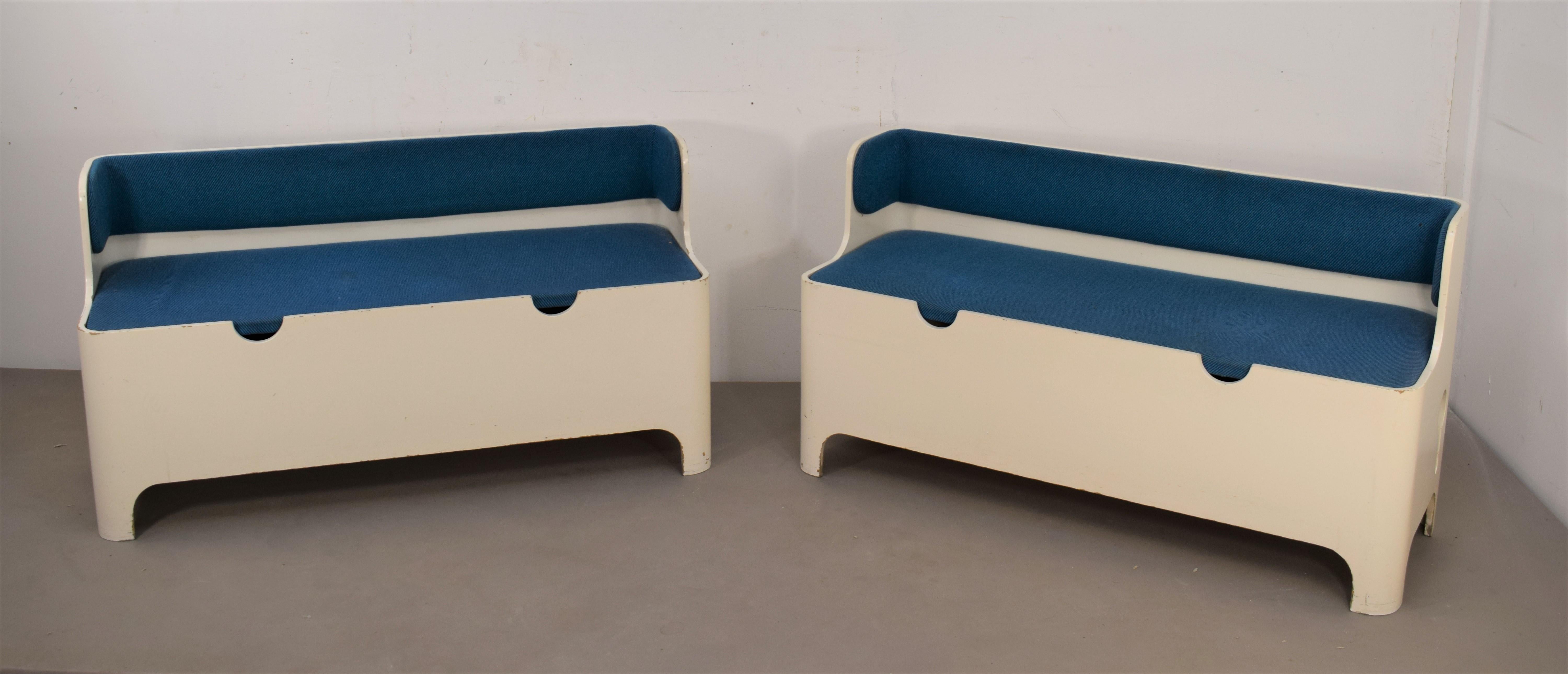 Mid-Century Modern Carlo De Carli for Fiarm, Pair of Benches, 1960s