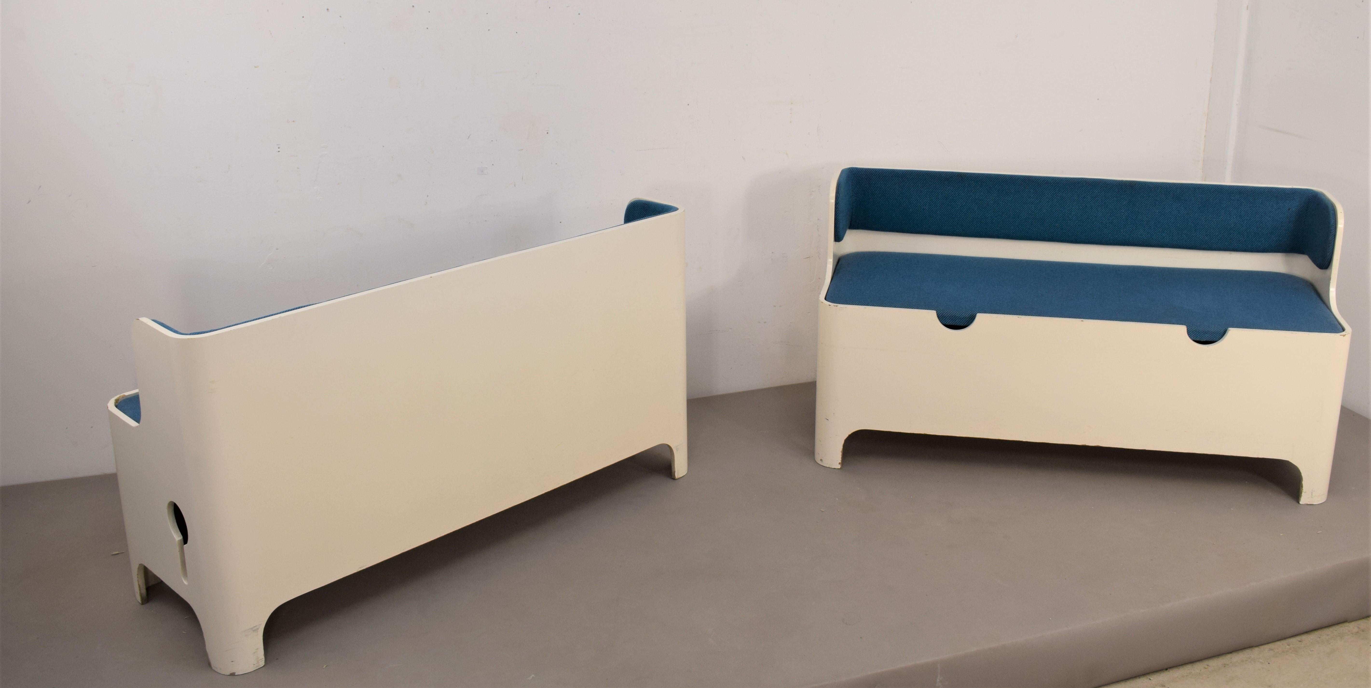 Carlo De Carli for Fiarm, Pair of Benches, 1960s In Good Condition In Palermo, PA