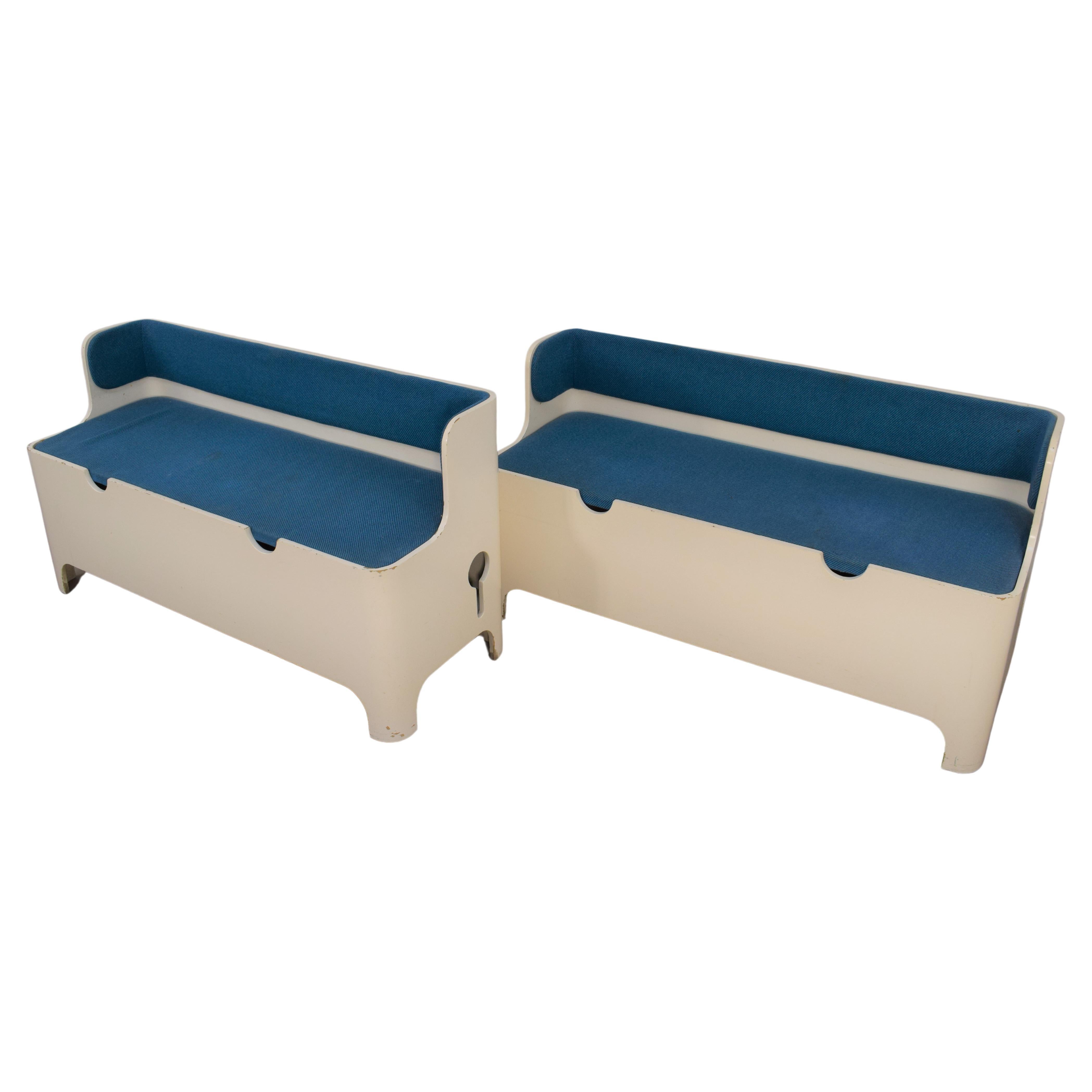 Carlo De Carli for Fiarm, Pair of Benches, 1960s