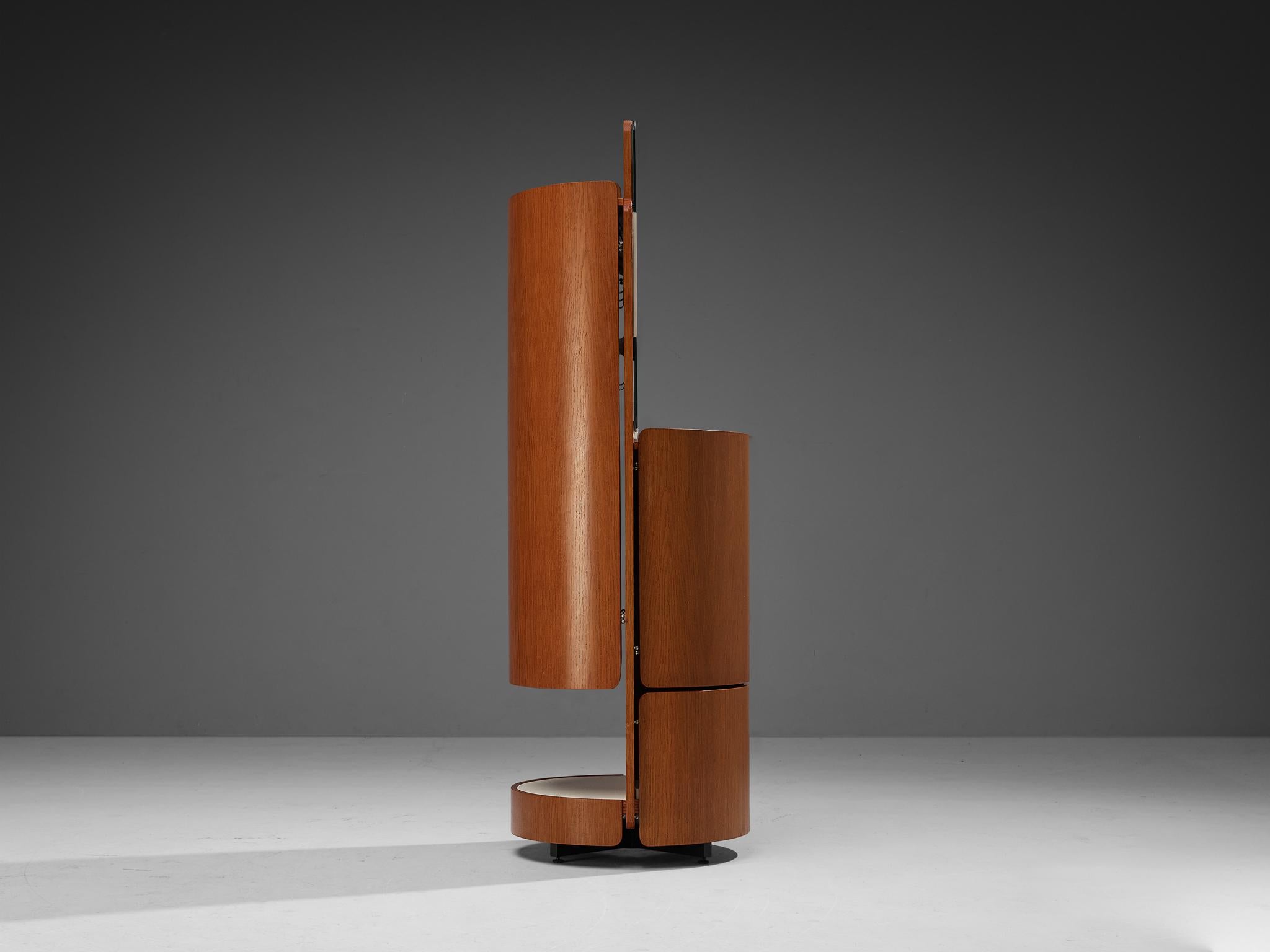 Mid-20th Century Carlo De Carli for Fiarm Vanity Coat Rack in Oak