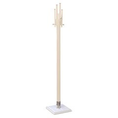 Porte-manteaux en bois blanc Carlo de Carli pour Fiarm, Italie, 1970