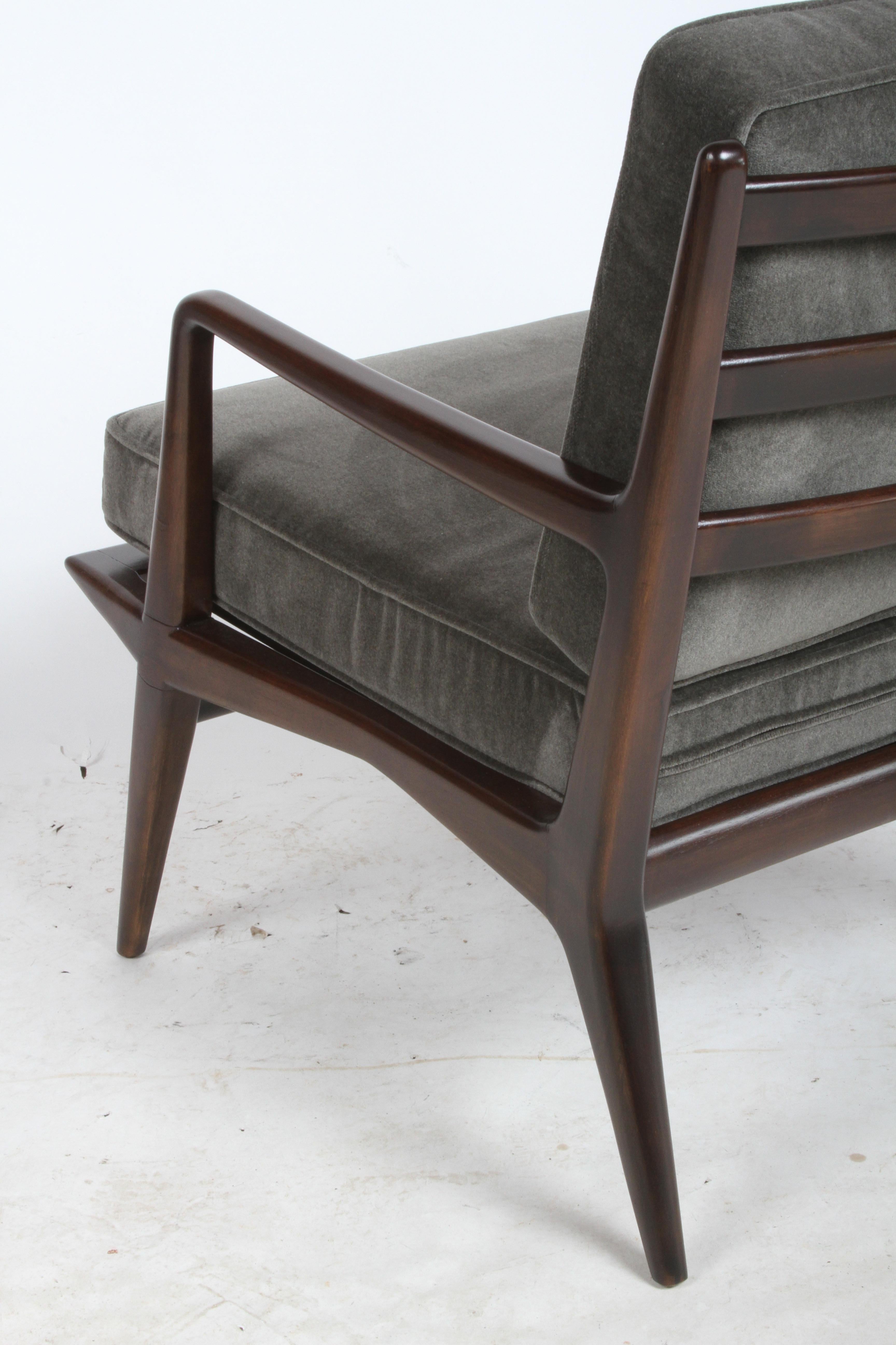 Carlo De Carli per M. Singer & Sons Lounge, Rifinito / Mohair in vendita 4