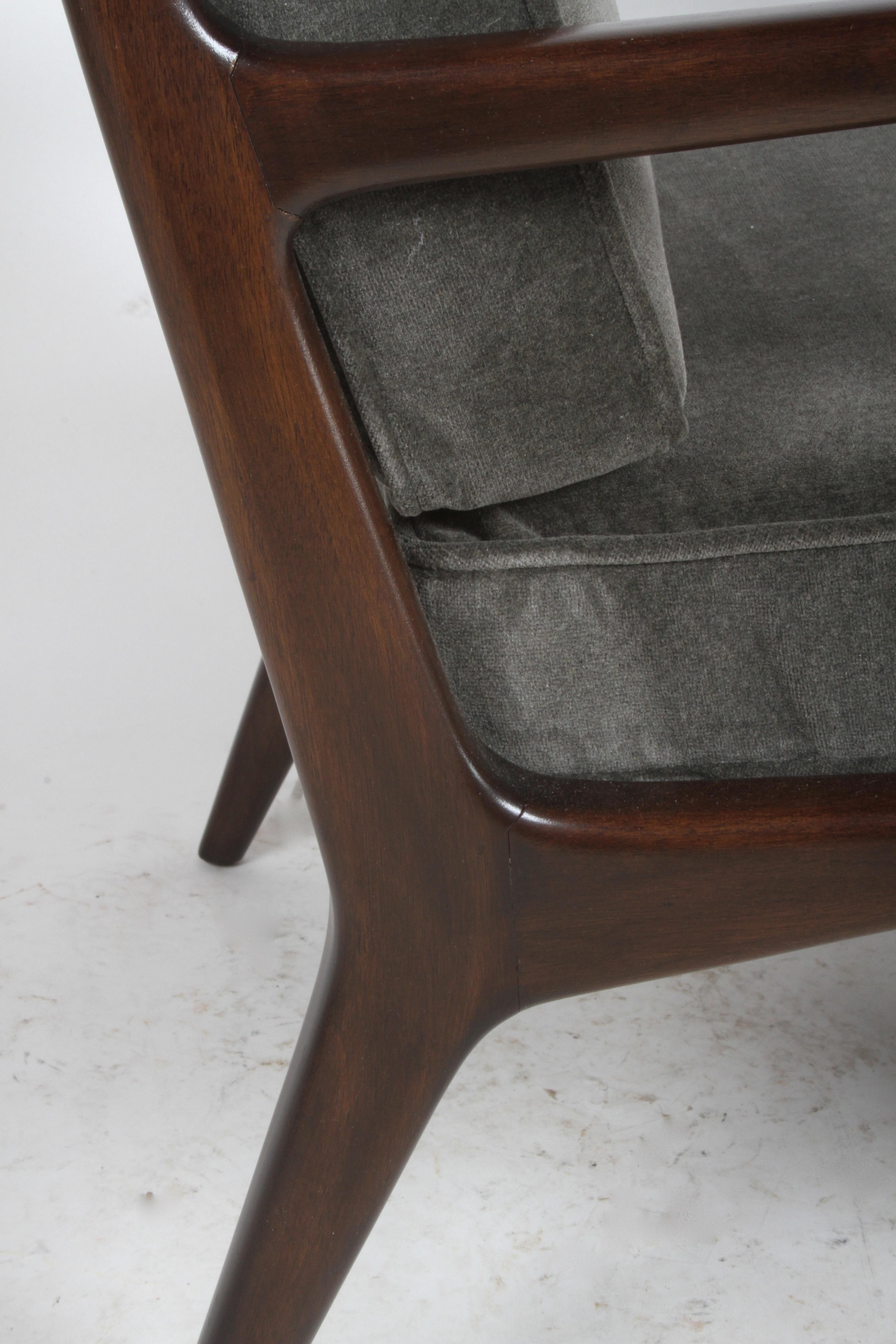Carlo De Carli per M. Singer & Sons Lounge, Rifinito / Mohair in vendita 5