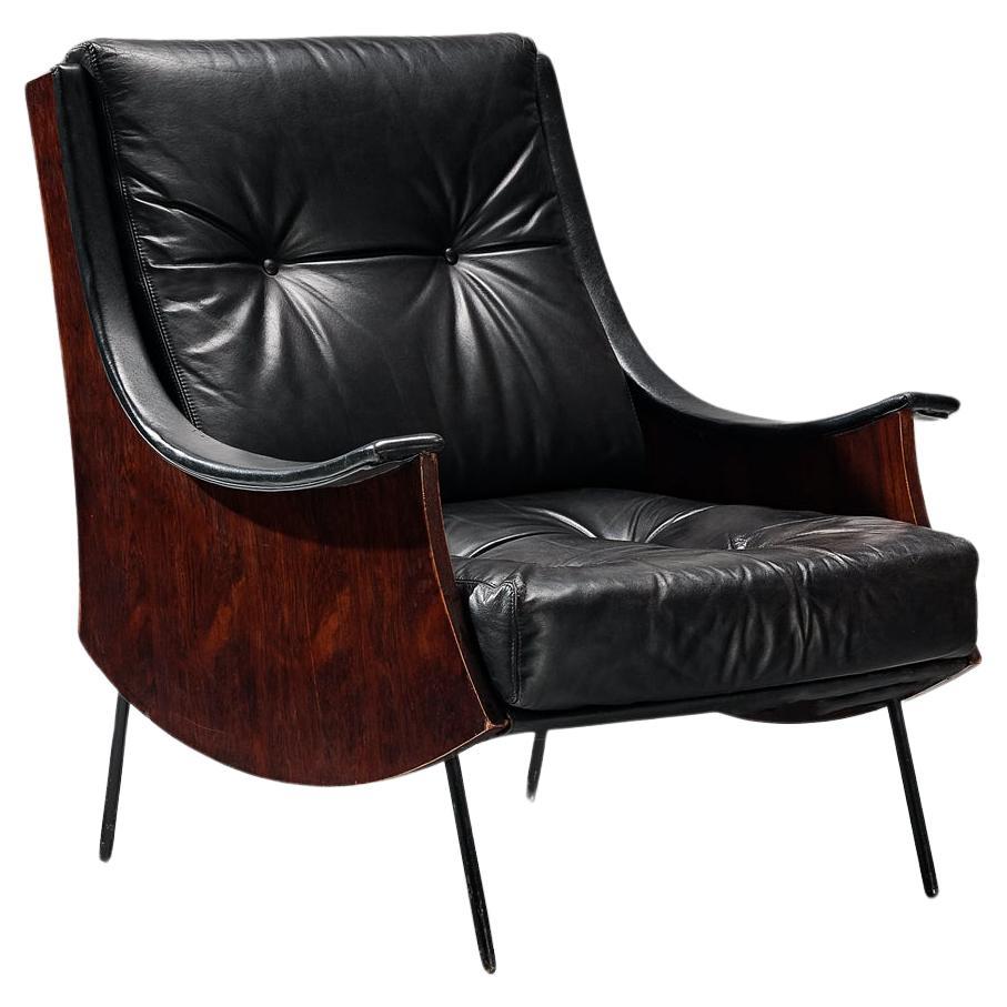 Carlo de Carli for Sormani 'PIPA' Lounge Chair in Leather