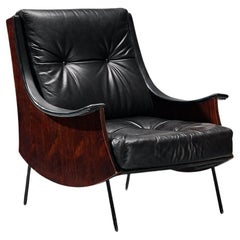 Carlo de Carli for Sormani 'PIPA' Lounge Chair in Leather 