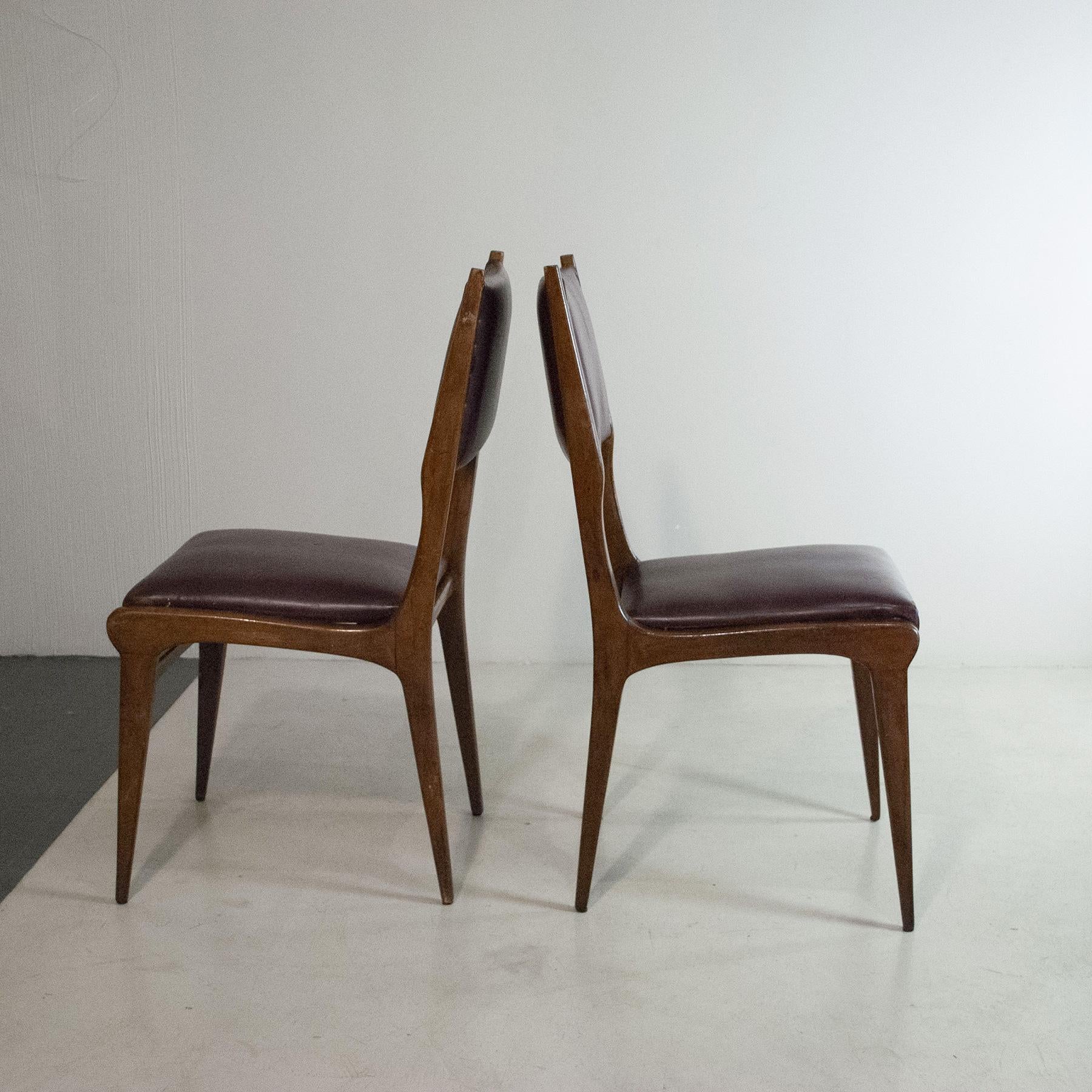 Carlo de Carli in the Style Italian Midcentury Chairs For Sale 6