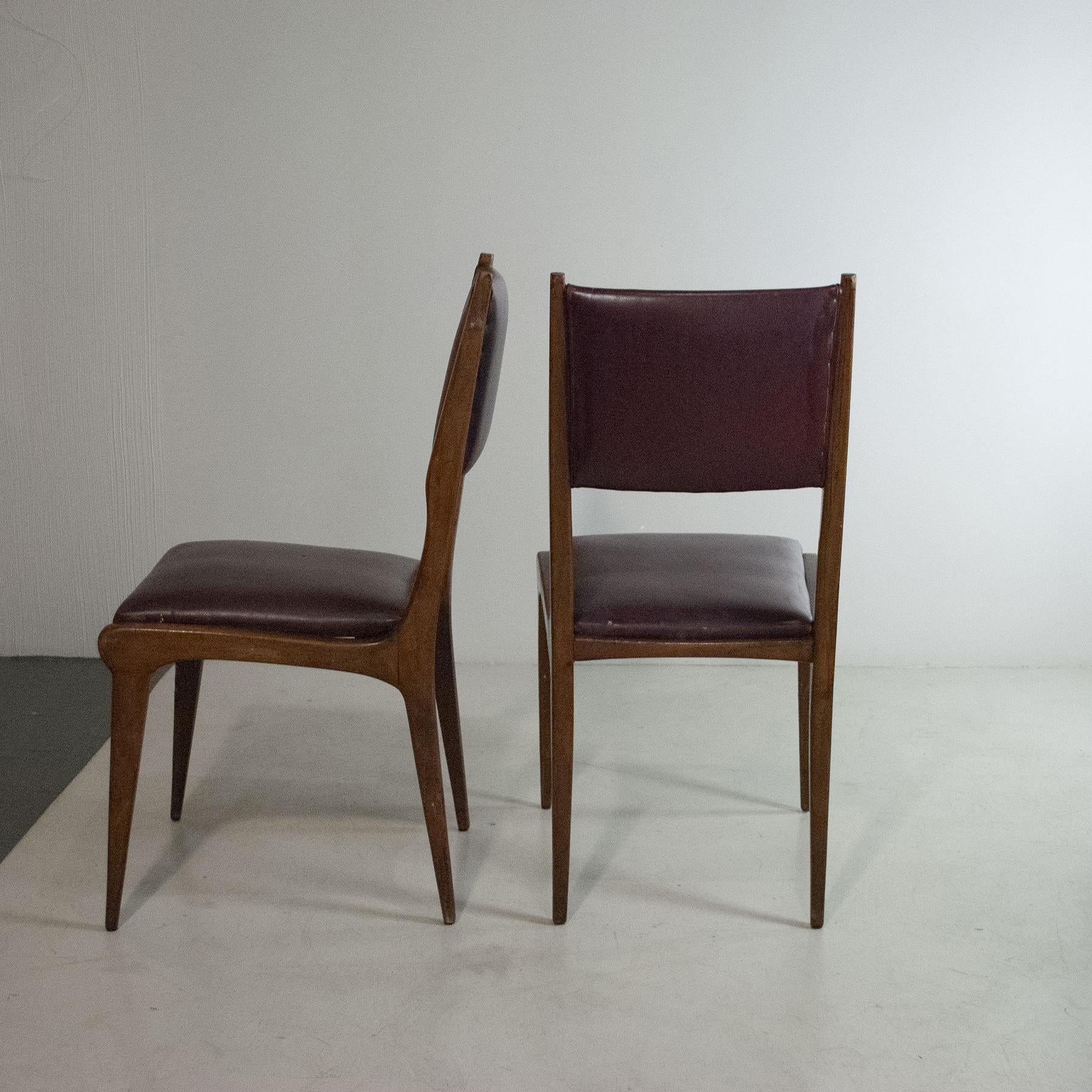 Carlo de Carli in the Style Italian Midcentury Chairs For Sale 7