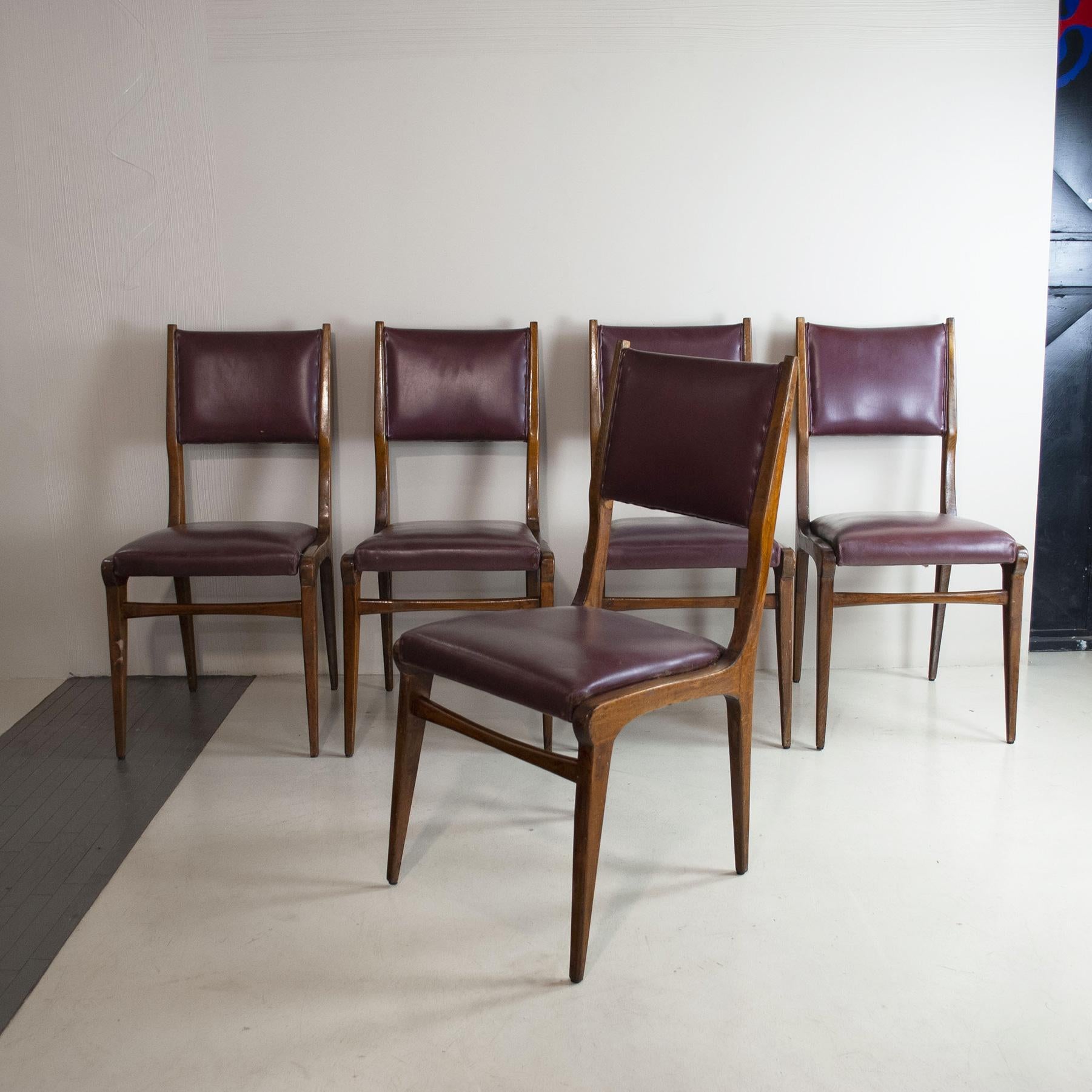 Carlo de Carli in the Style Italian Midcentury Chairs For Sale 1