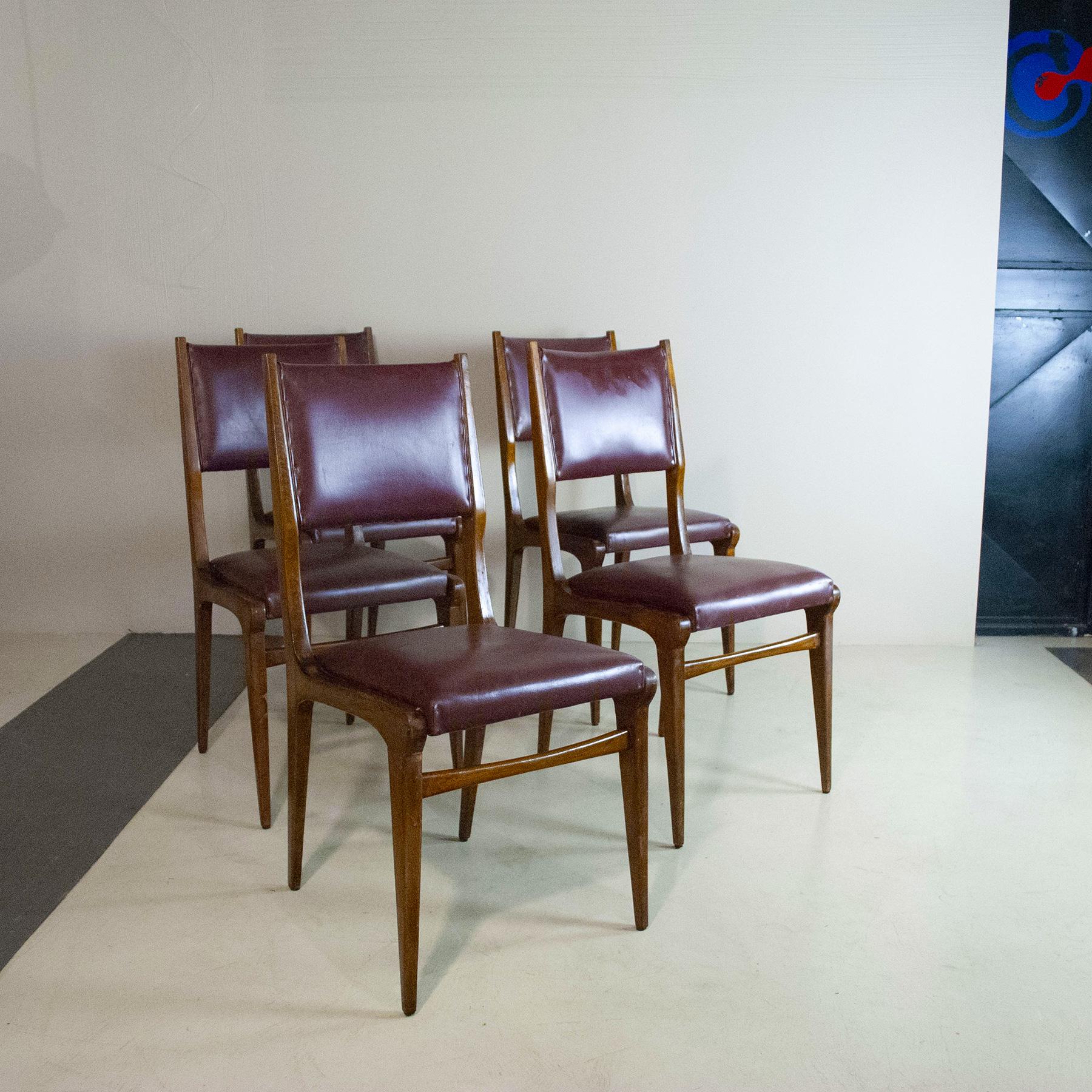 Carlo de Carli in the Style Italian Midcentury Chairs For Sale 2