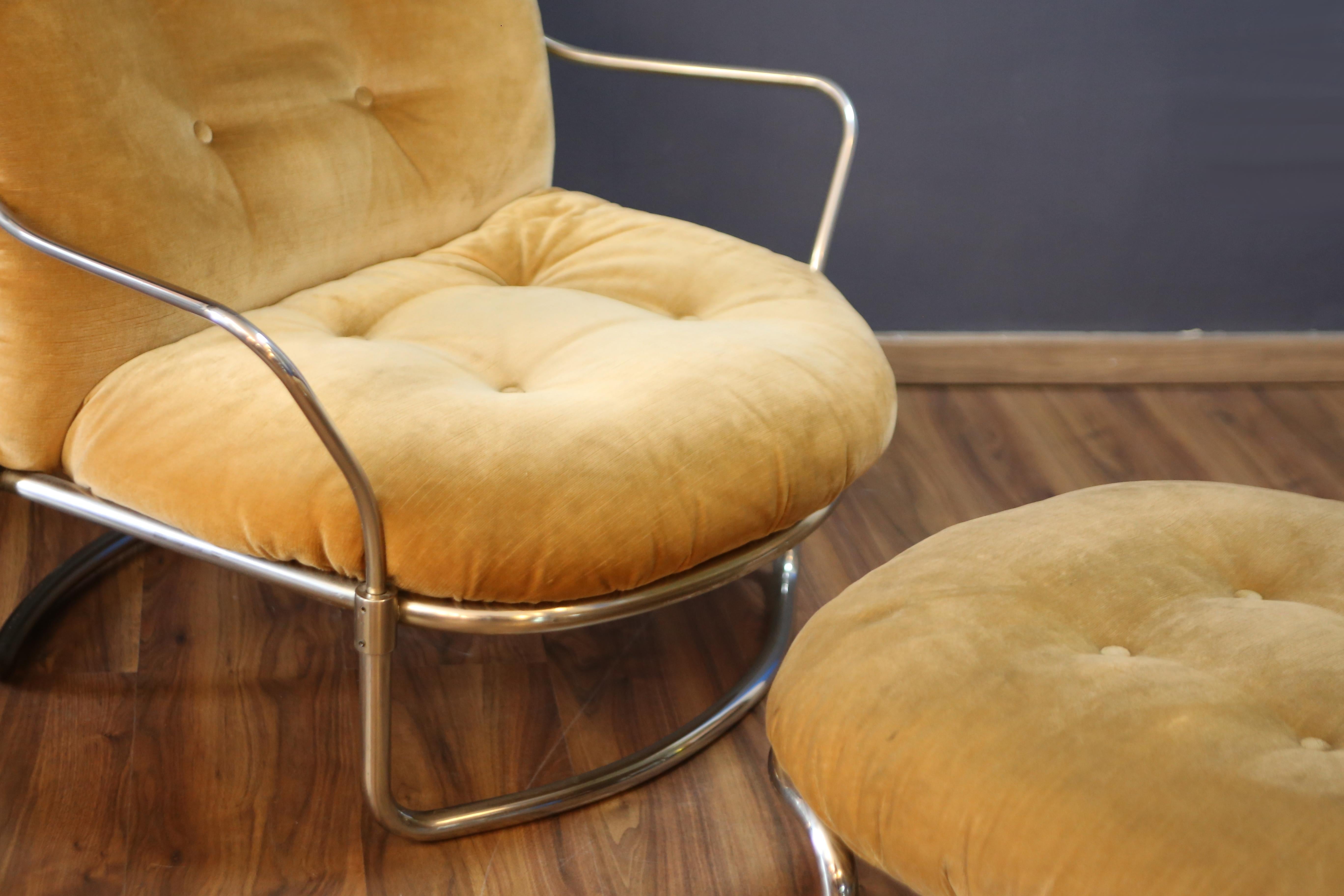 Other Carlo De Carli Lounge Chairs with Ottoman for Cinova 1960 For Sale