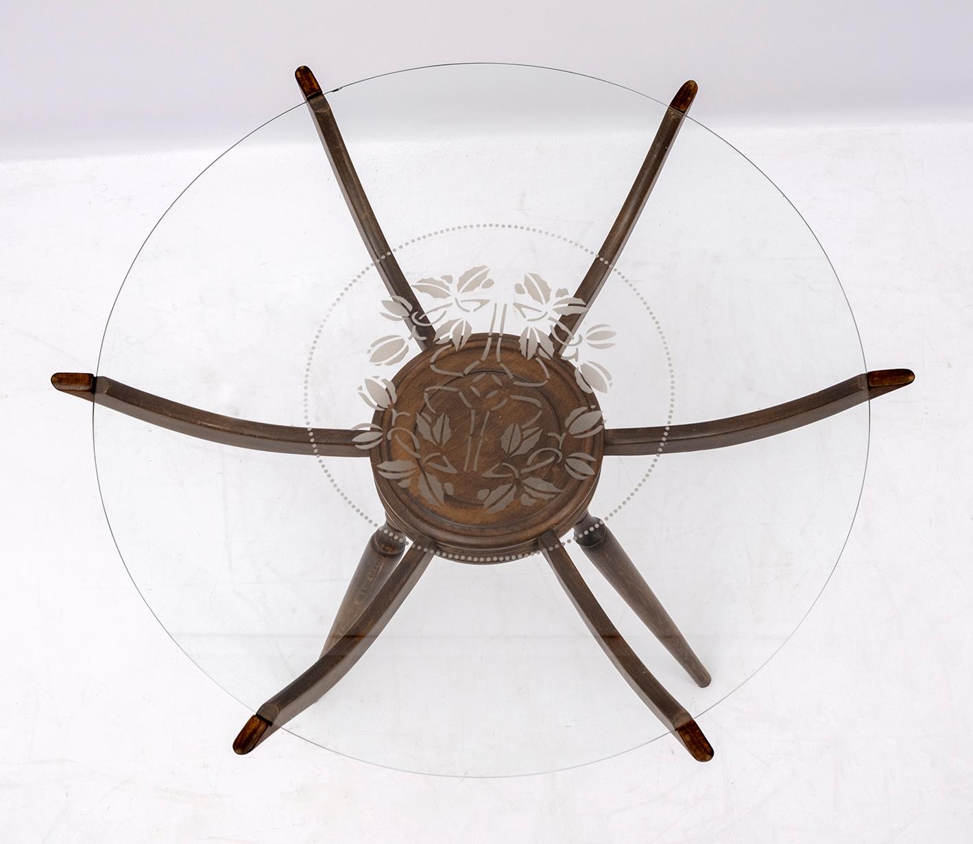 Milieu du XXe siècle Table basse italienne « Swider » de Carlo De Carli, mi-siècle moderne, 1950 en vente