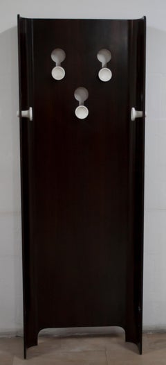 Carlo De Carli, appendiabiti in teak italiano moderno di metà secolo di Fiarm, anni '60