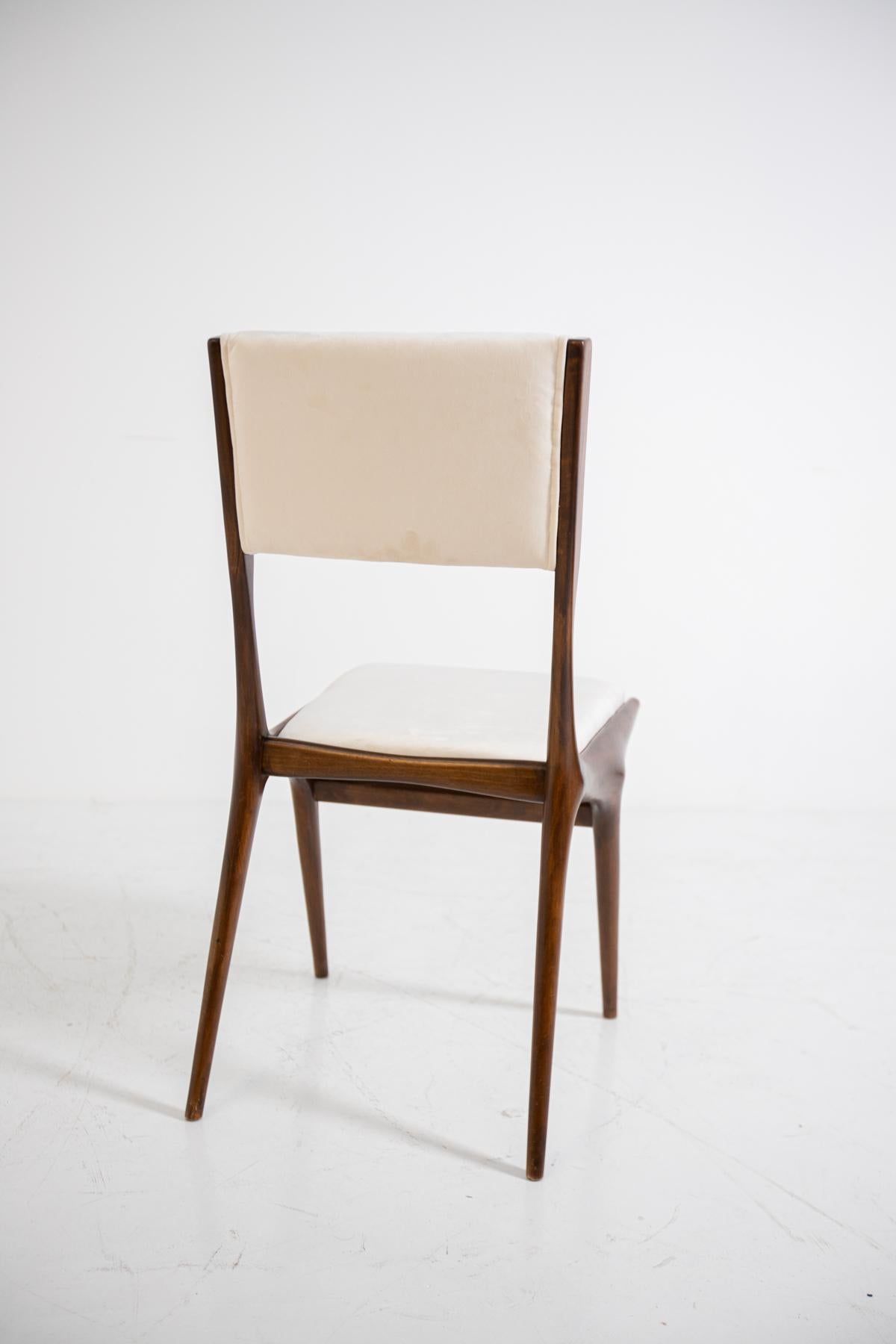 Carlo de Carli Model 158, Set of Six Dining Chairs for Cassina, 1953 10
