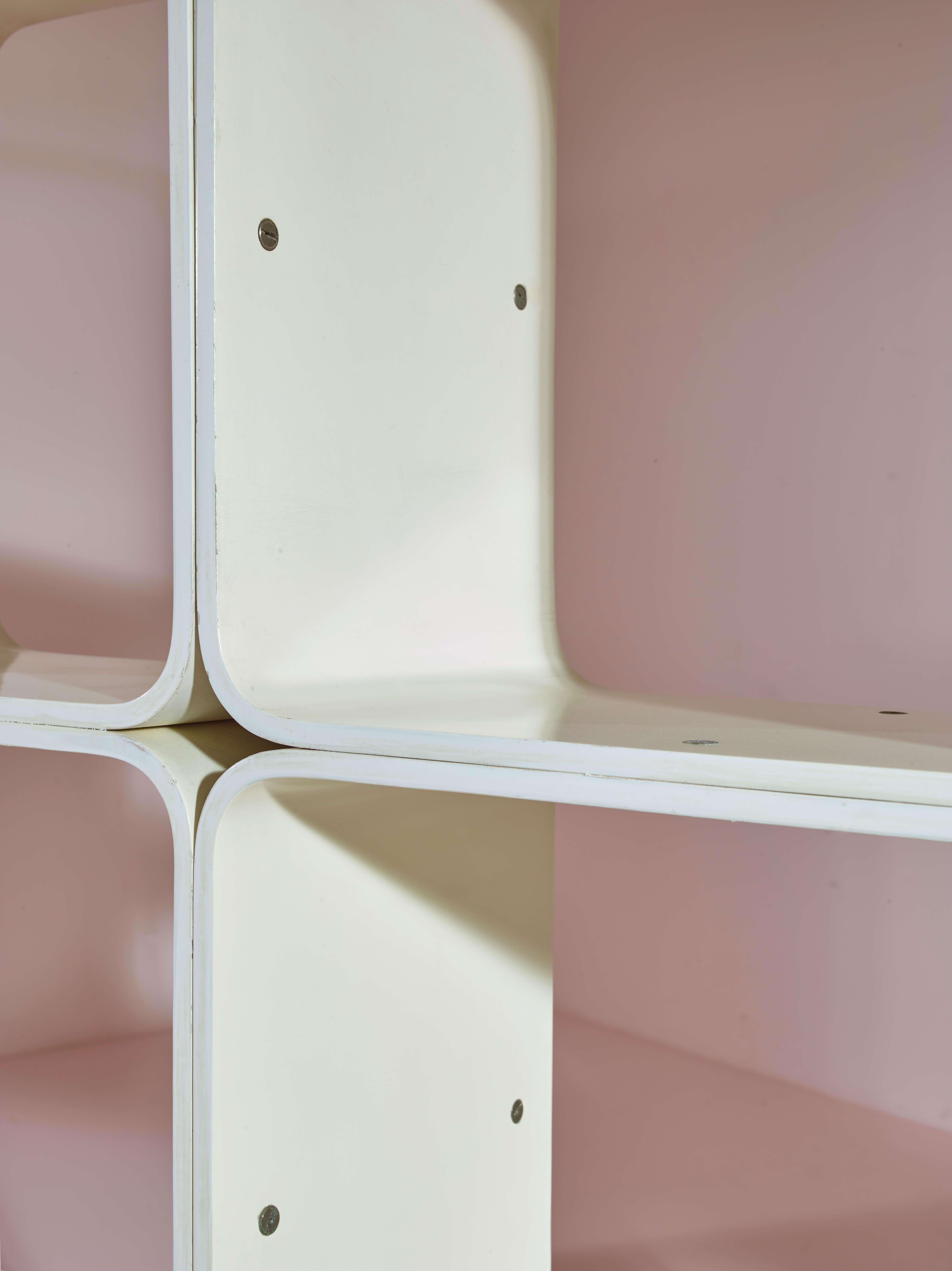 Modulares Carlo De Carli-Bücherregal von Fiarm, Italien, 1970er Jahre 3