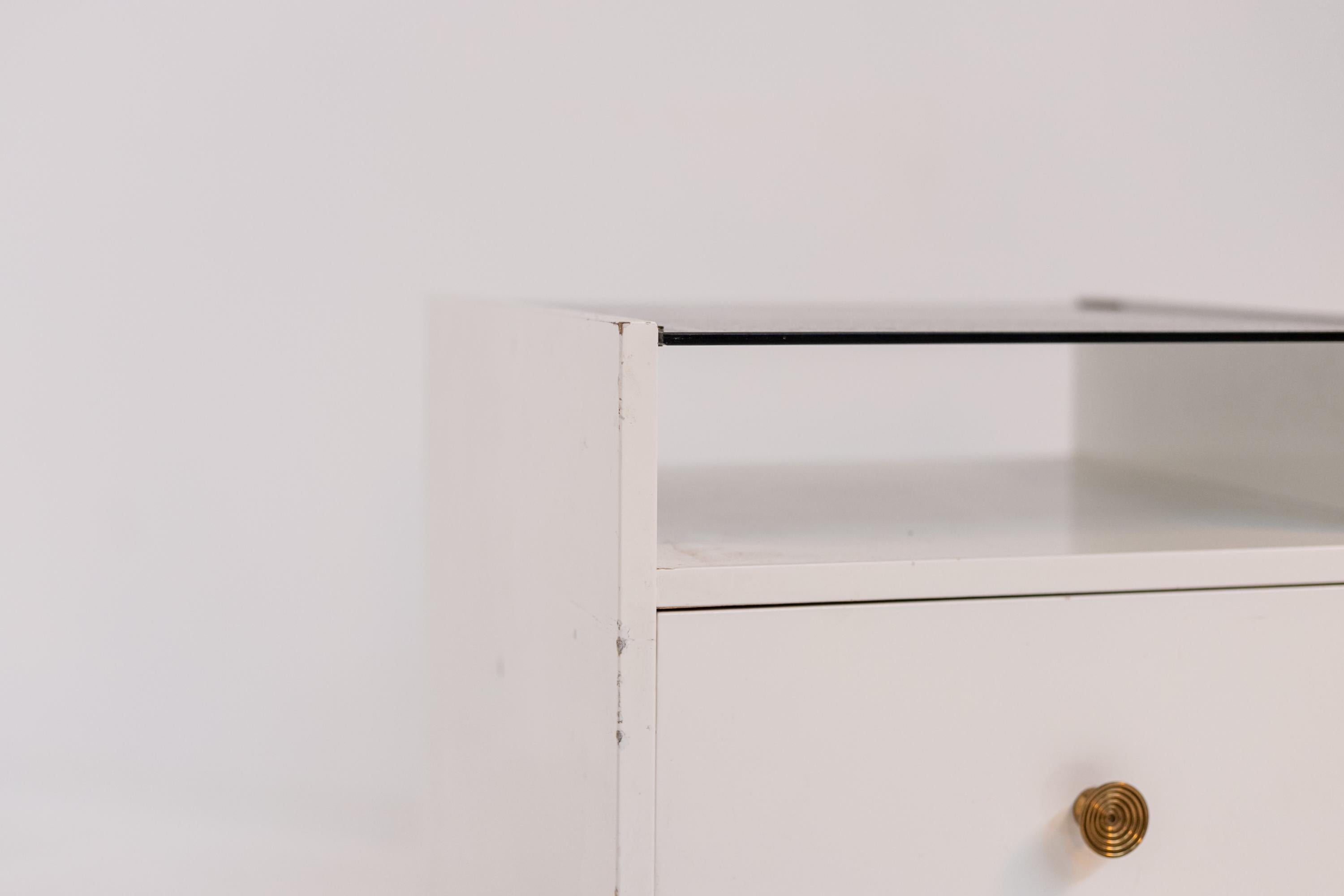 Paire de tables de nuit blanches Carlo de Carli pour Sormani en vente 5