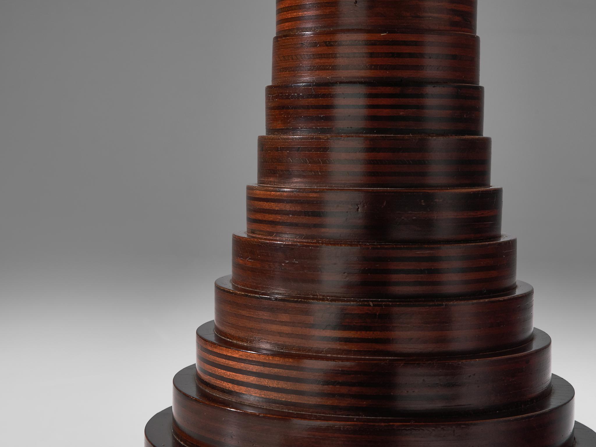 Carlo de Carli Pedestal Table in Rosewood In Good Condition In Waalwijk, NL