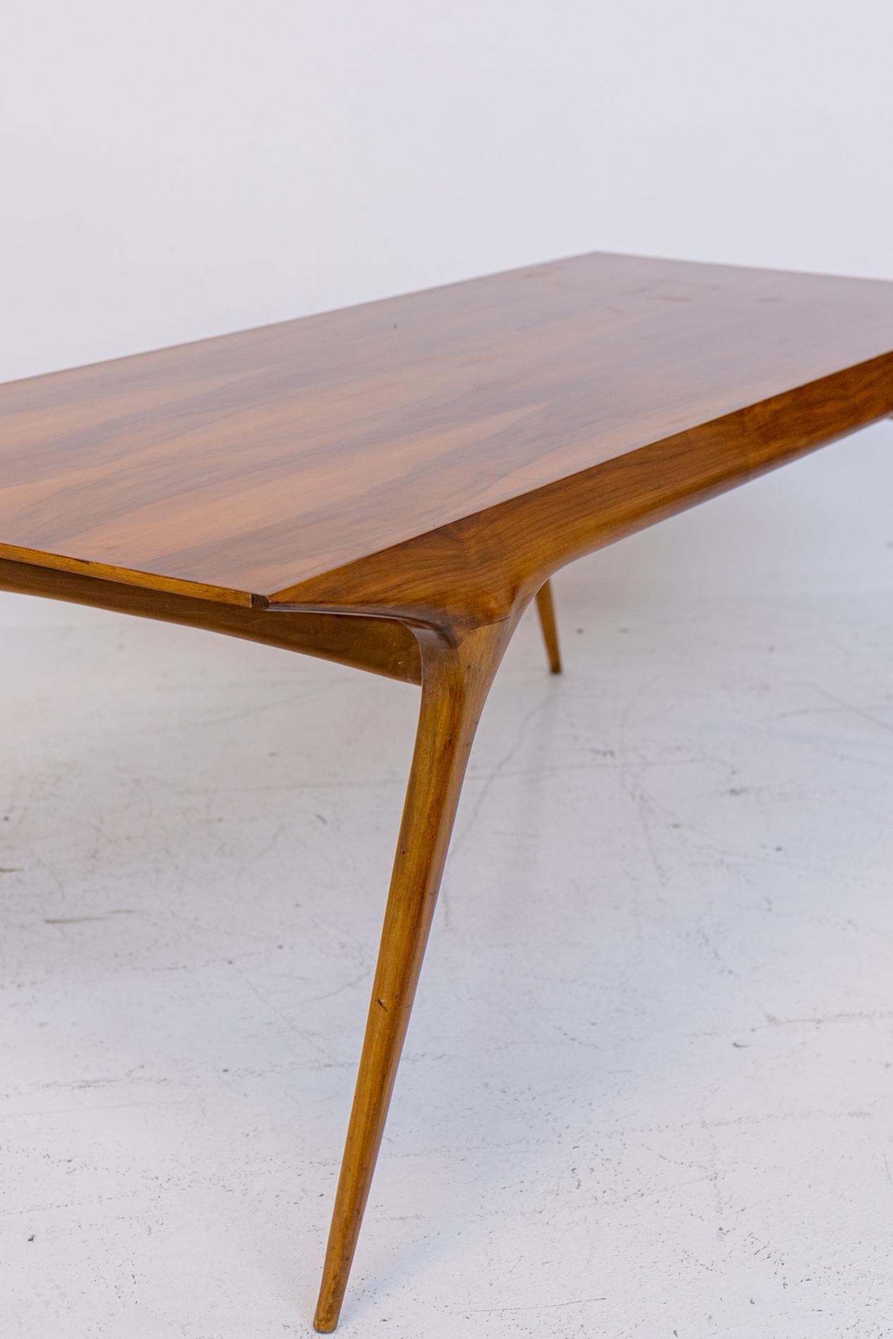 Carlo de Carli Rare Italian Dining Table in Wood 10