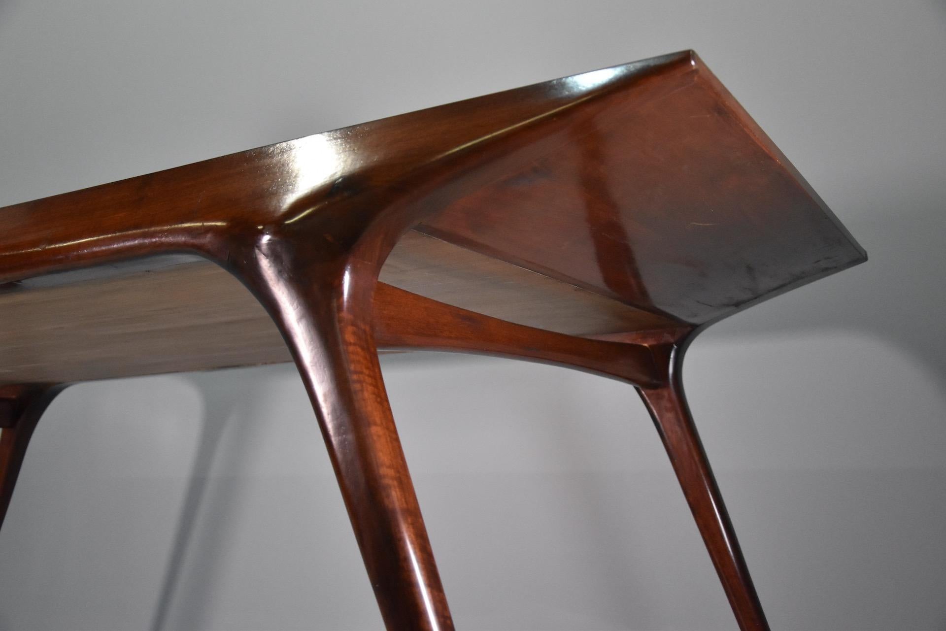 20th Century Carlo de Carli Rare Italian Dining Table in Wood