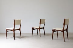 Carlo De Carli rare set of ten wood chairs model 585