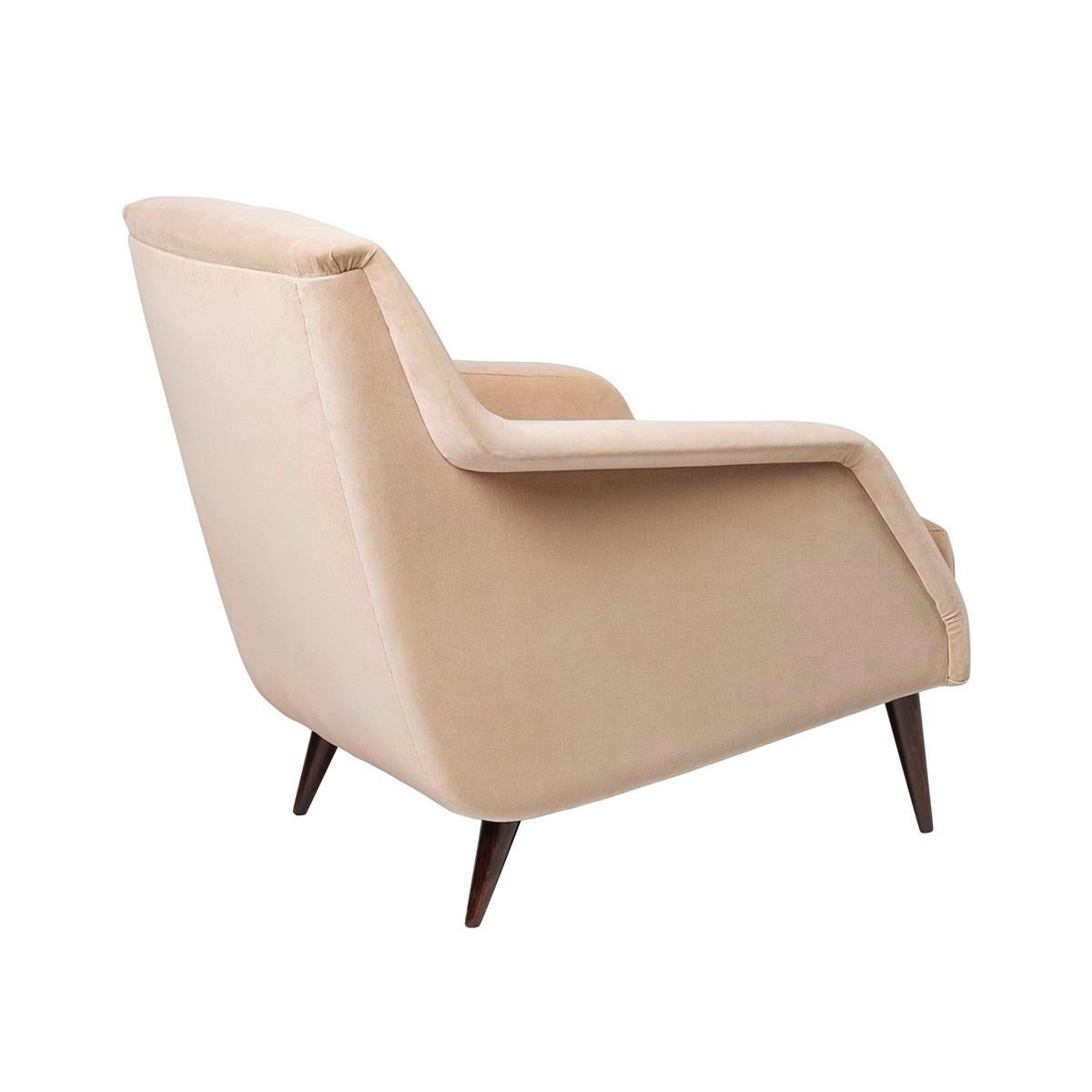 Danish Carlo de Carli Re-Edition Mid-Century Modern Lounge Chair