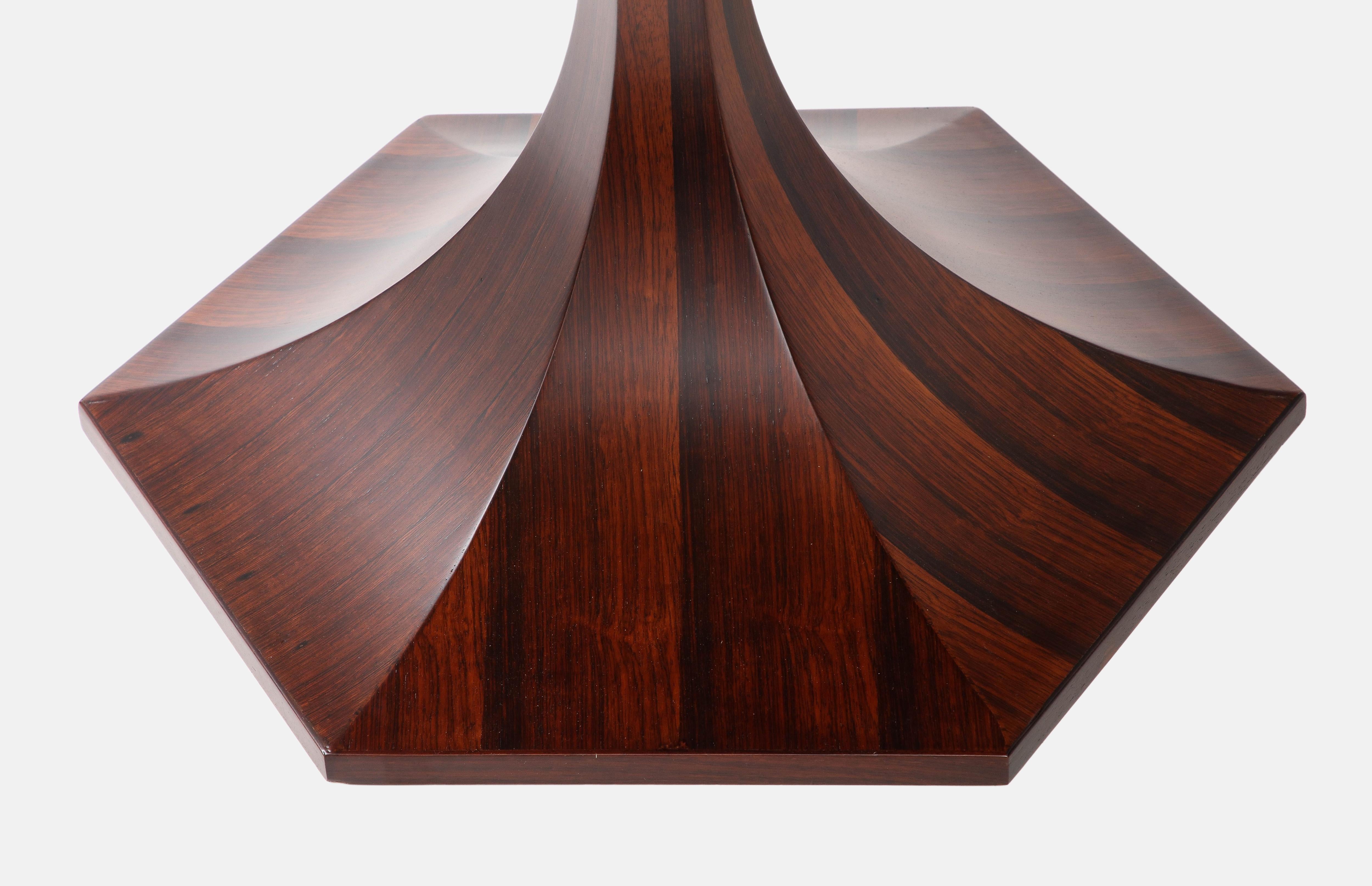 Giulio Moscatelli Rosewood Center or Dining Table, Italy, 1960s In Good Condition In New York, NY