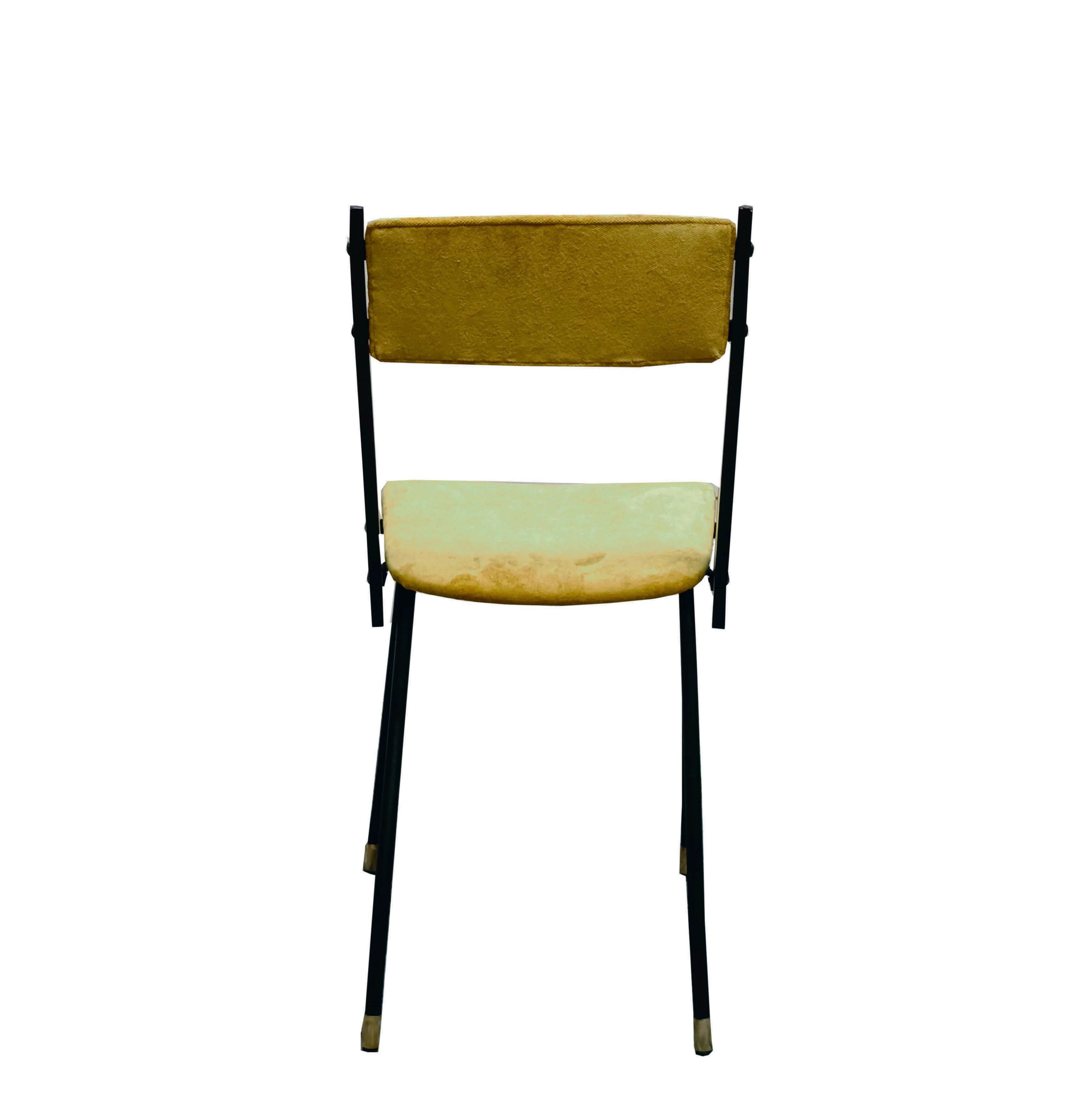 Carlo de Carli Set di Sei Sedie con Tavolo da Pranzo, Italia 1950s in vendita 3