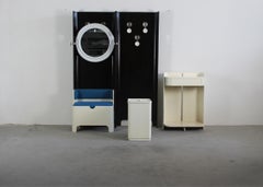 Carlo De Carli-Set für Eingangsbereich aus Sperrholz und Bakelit von Fiam, 1970er Jahre