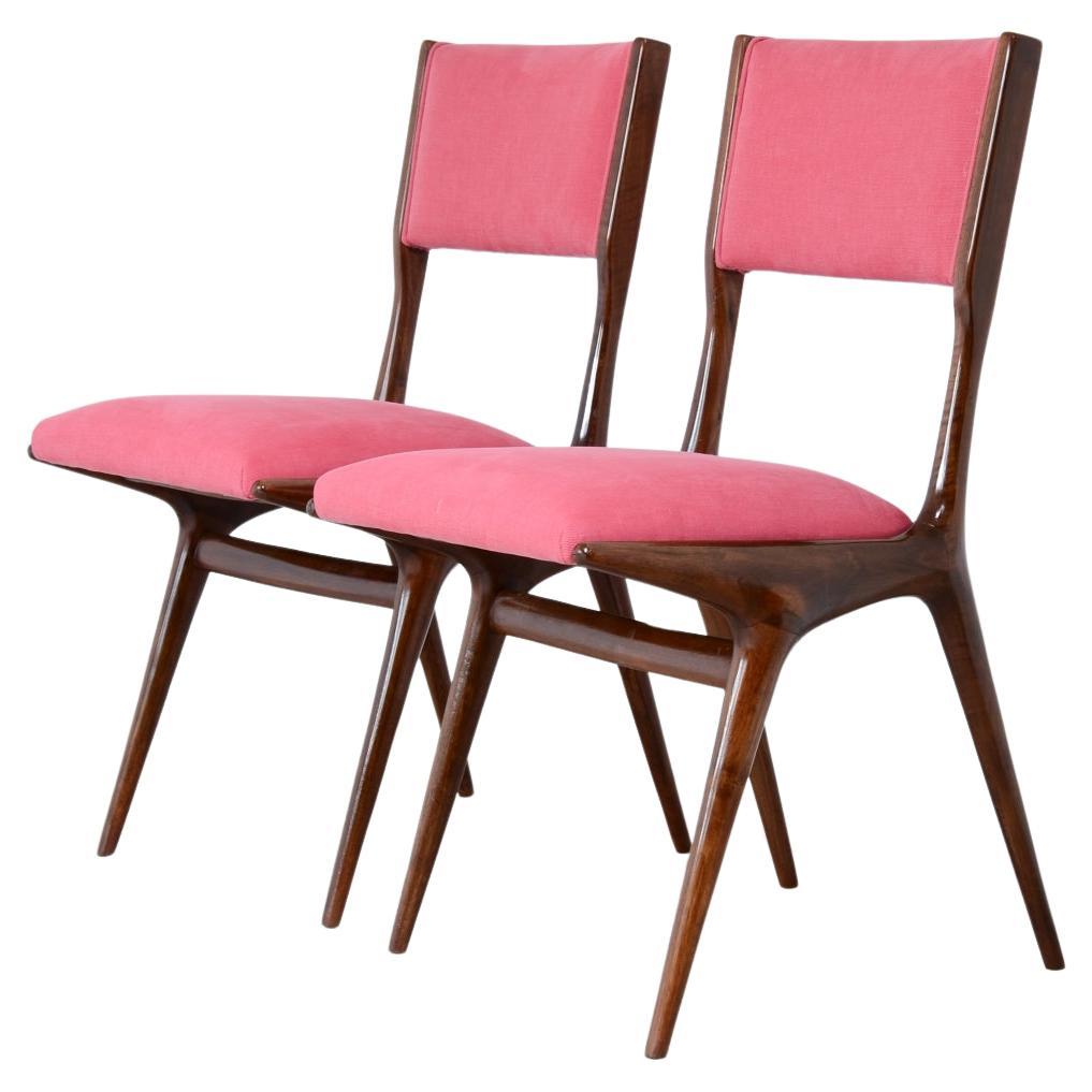 Carlo de Carli, set of 8 chairs model 634  For Sale
