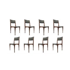 Carlo de Carli Set of Eight Dining Chairs for Cassina, Italy, 1958
