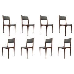 Carlo de Carli Set of Eight Dining Chairs for Cassina, Italy, 1958