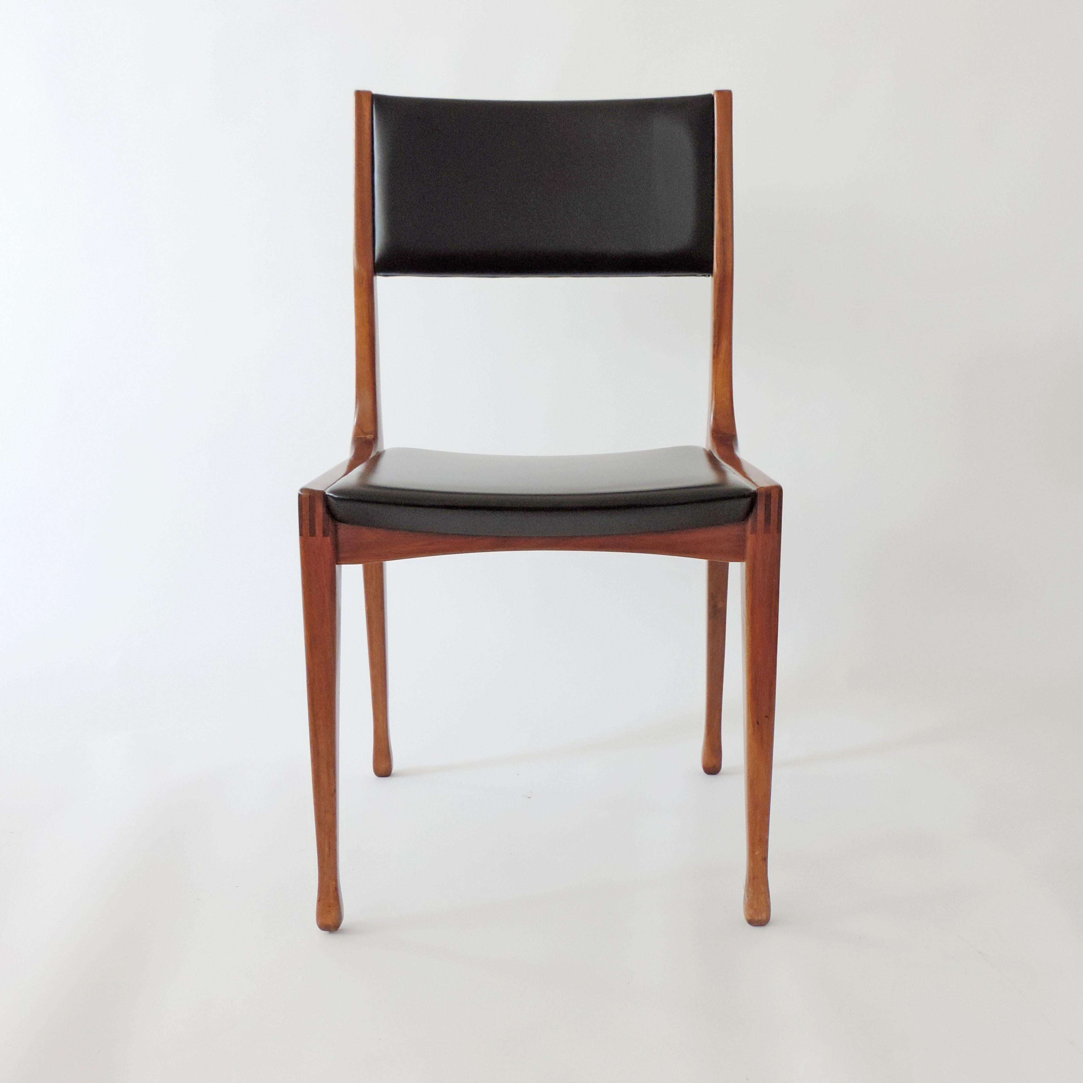 Carlo De Carli Set of Six Dining Chairs for Cassina, Italy, 1958 In Good Condition In Milan, IT